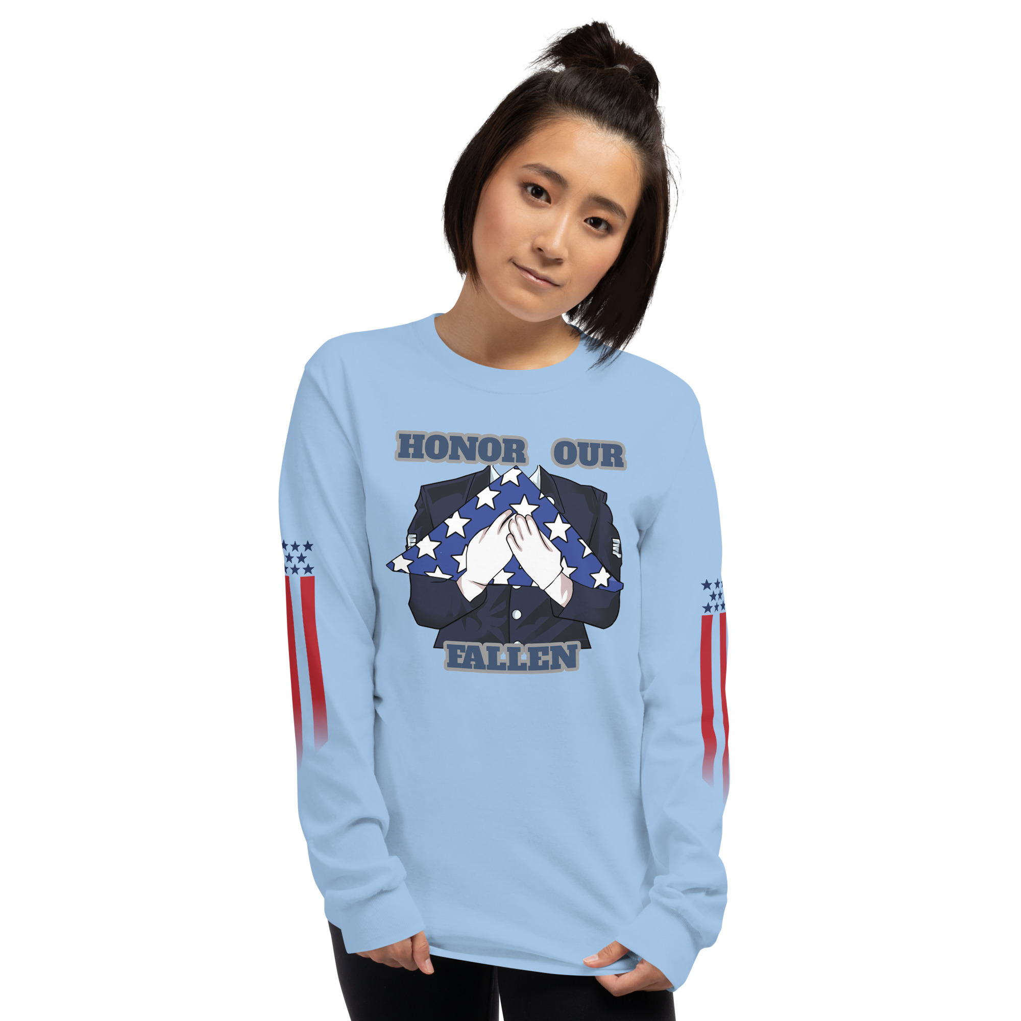 HONOR OUR FALLEN TOO SIKS Long Sleeve Shirt - Image 61