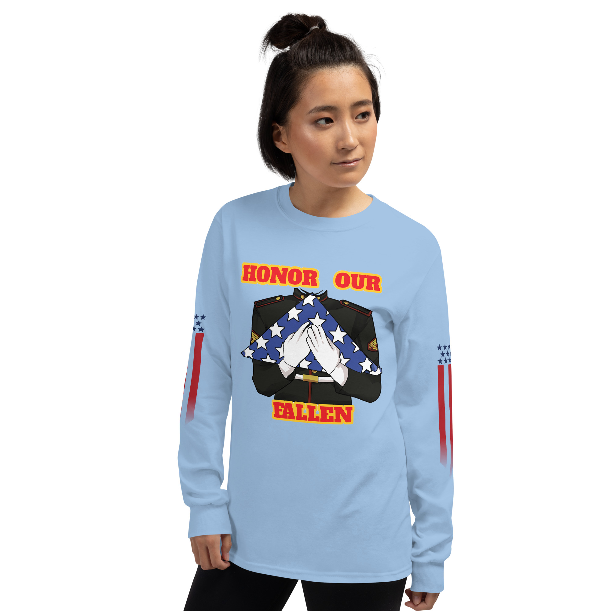 HONOR OUR FALLEN TOO SIKS Long Sleeve Shirt - Image 62