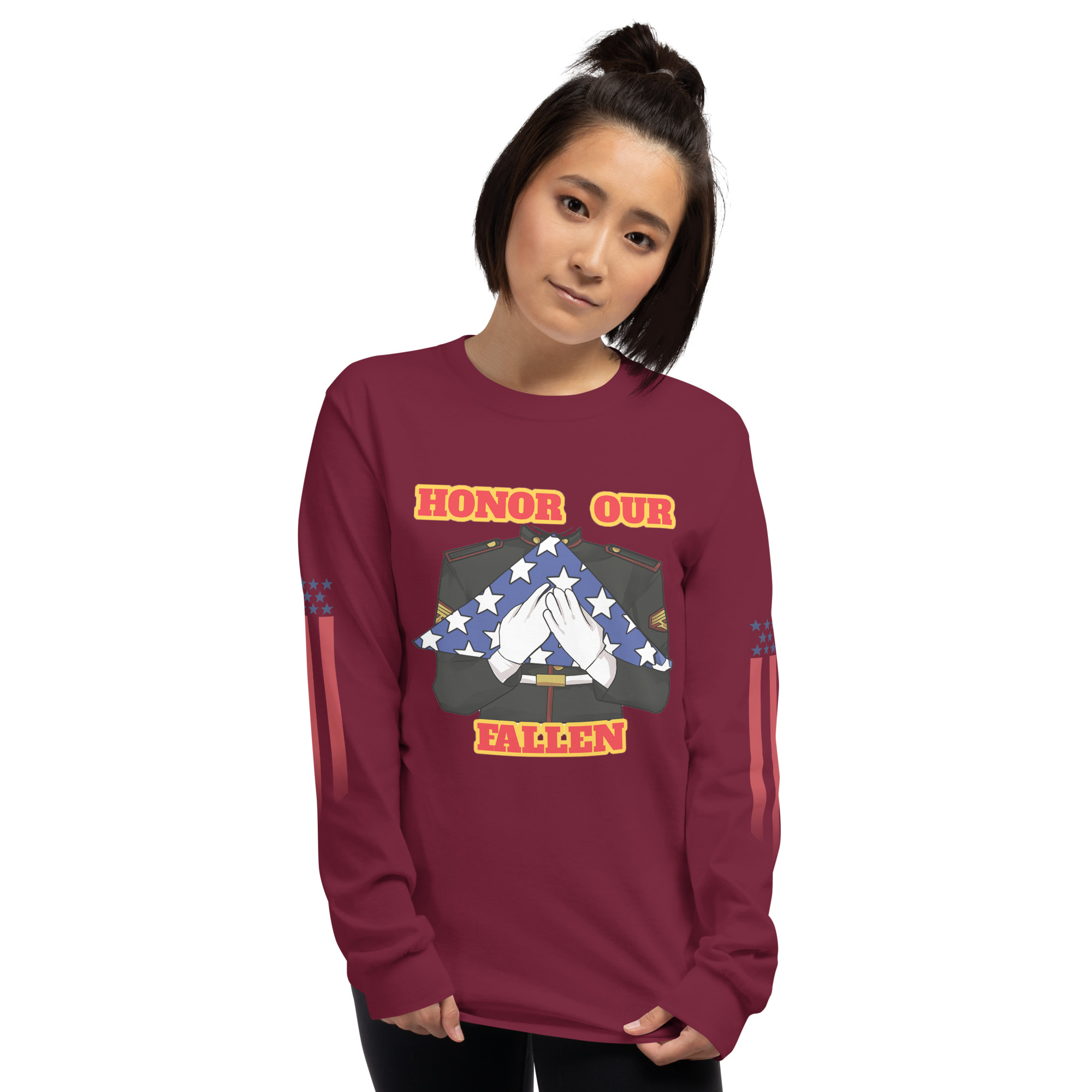 HONOR OUR FALLEN TOO SIKS Long Sleeve Shirt - Image 13