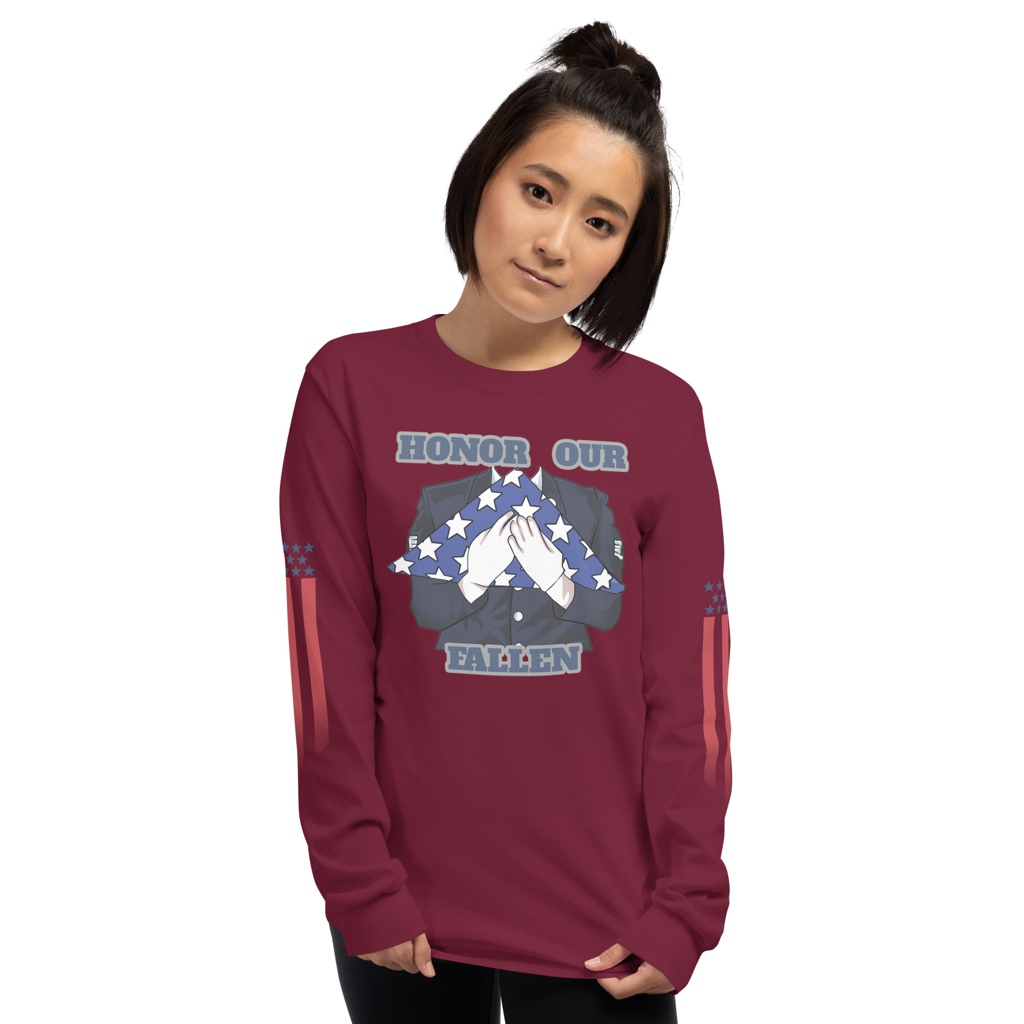 HONOR OUR FALLEN TOO SIKS Long Sleeve Shirt - Image 13