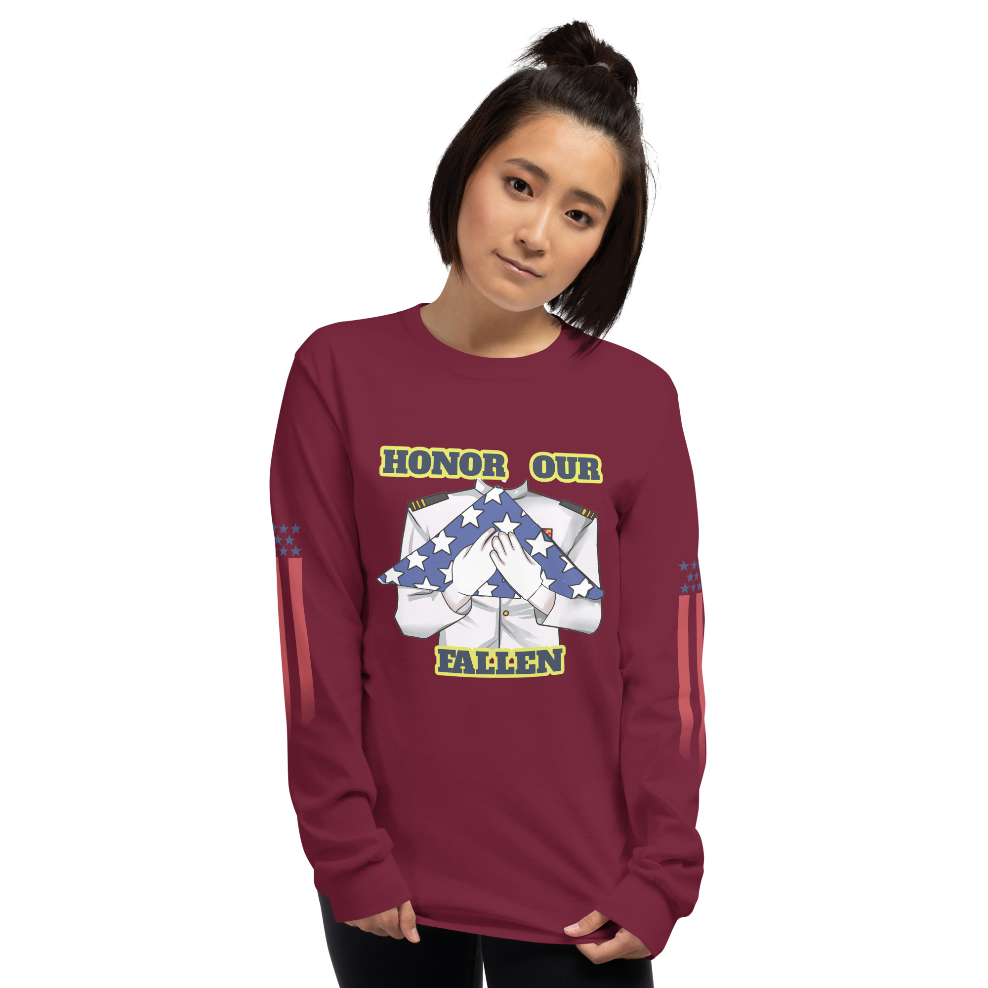 HONOR OUR FALLEN TOO SIKS Long Sleeve Shirt - Image 13