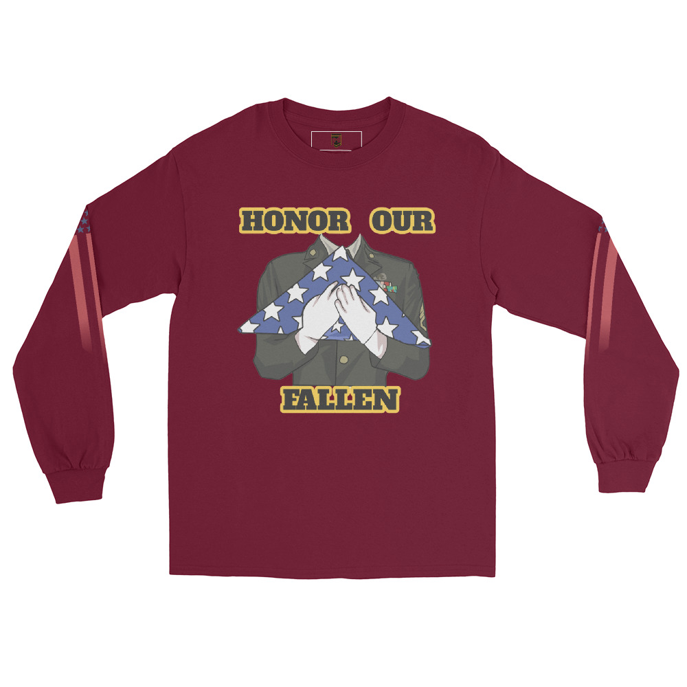 HONOR OUR FALLEN TOO SIKS Long Sleeve Shirt - Image 5
