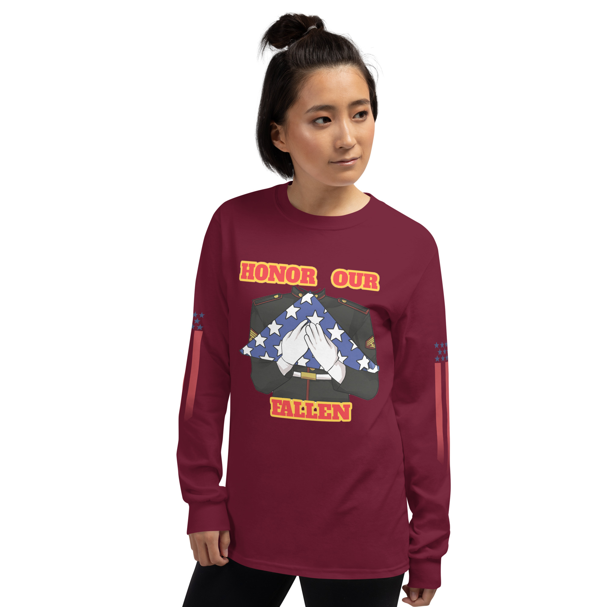 HONOR OUR FALLEN TOO SIKS Long Sleeve Shirt - Image 14