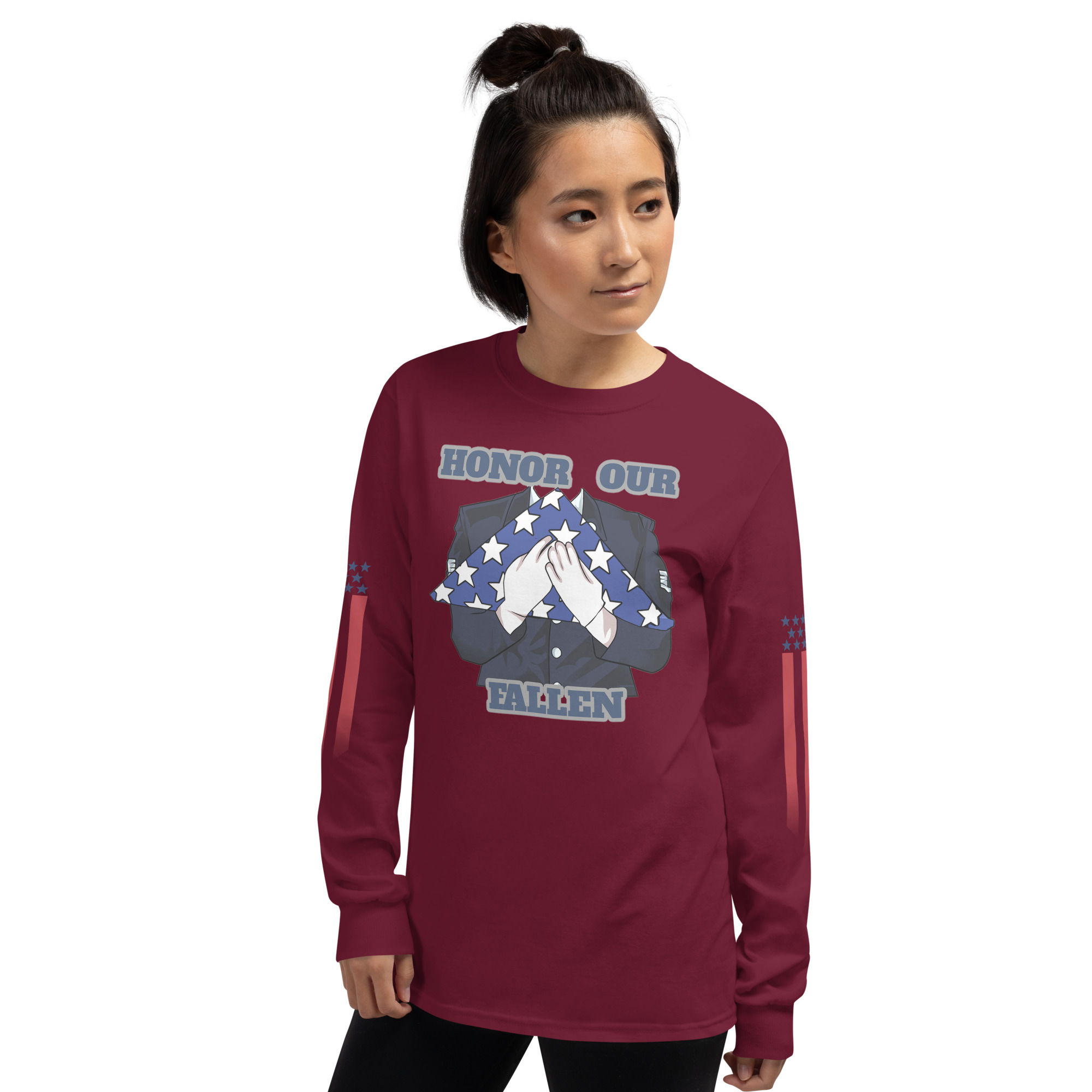 HONOR OUR FALLEN TOO SIKS Long Sleeve Shirt - Image 14