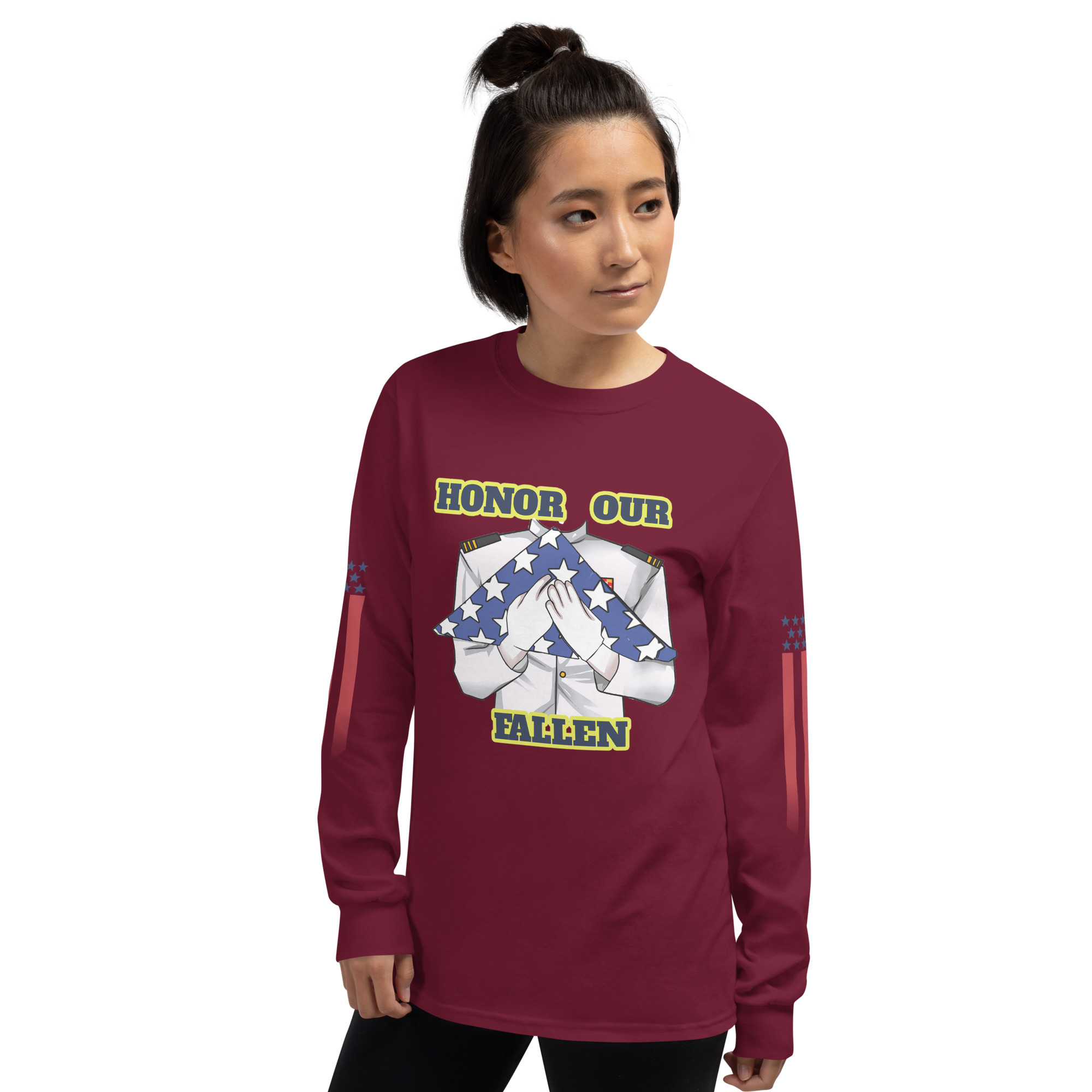 HONOR OUR FALLEN TOO SIKS Long Sleeve Shirt - Image 14