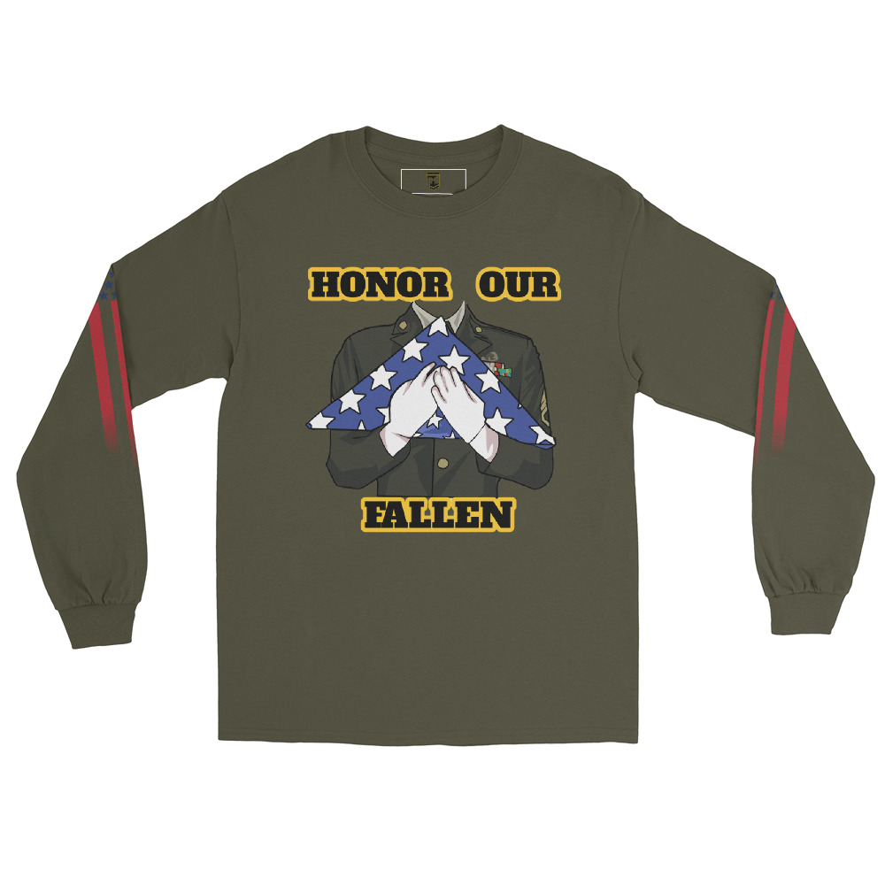 HONOR OUR FALLEN TOO SIKS Long Sleeve Shirt - Image 13