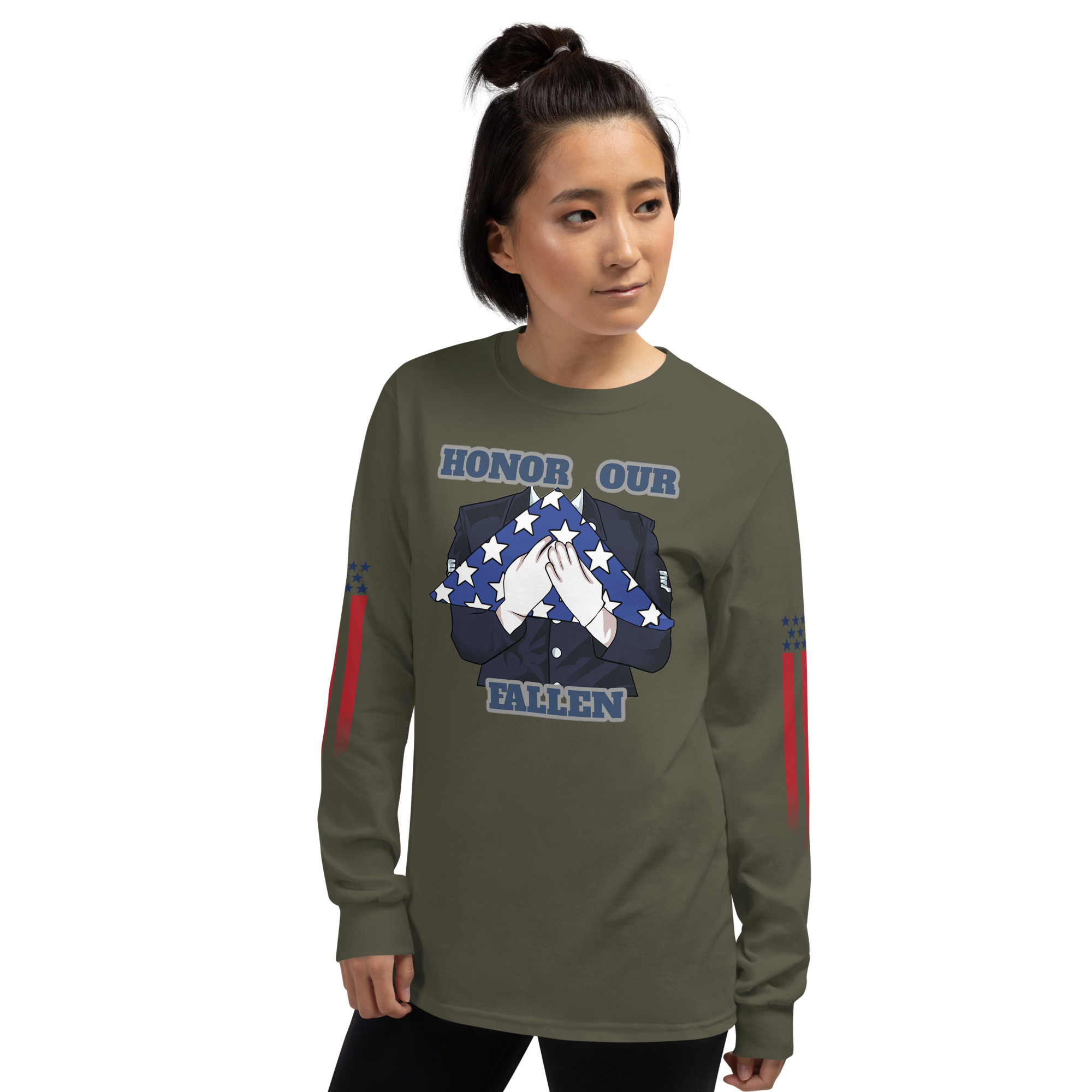 HONOR OUR FALLEN TOO SIKS Long Sleeve Shirt - Image 38