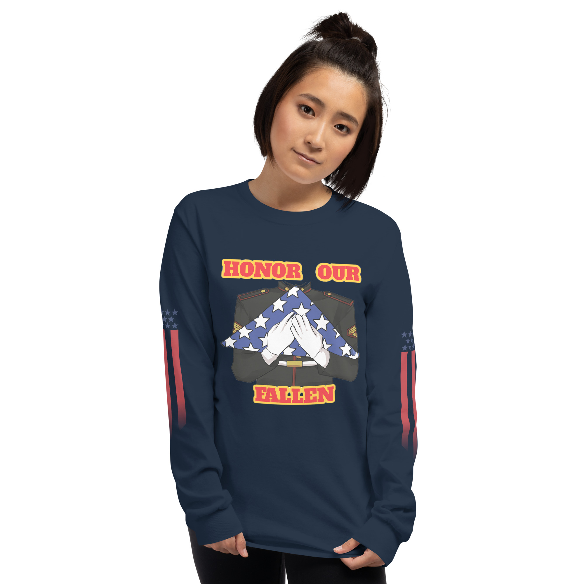 HONOR OUR FALLEN TOO SIKS Long Sleeve Shirt - Image 7