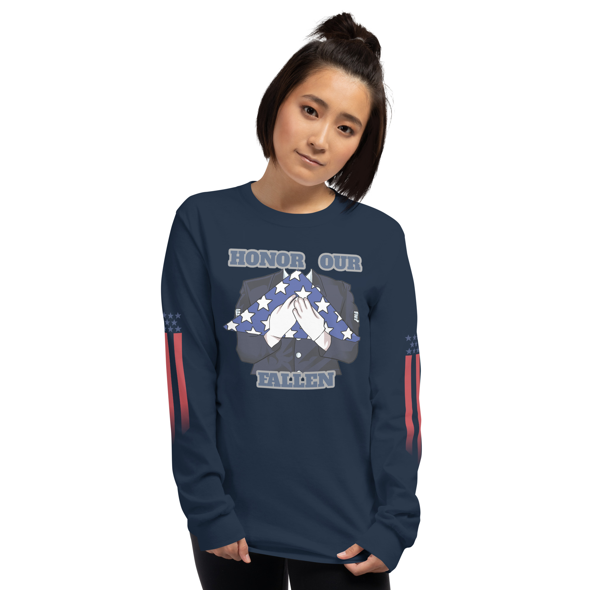 HONOR OUR FALLEN TOO SIKS Long Sleeve Shirt - Image 7