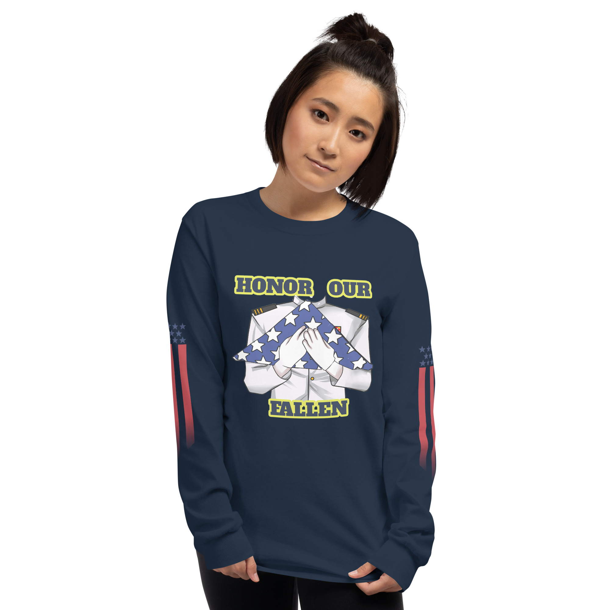 HONOR OUR FALLEN TOO SIKS Long Sleeve Shirt - Image 7