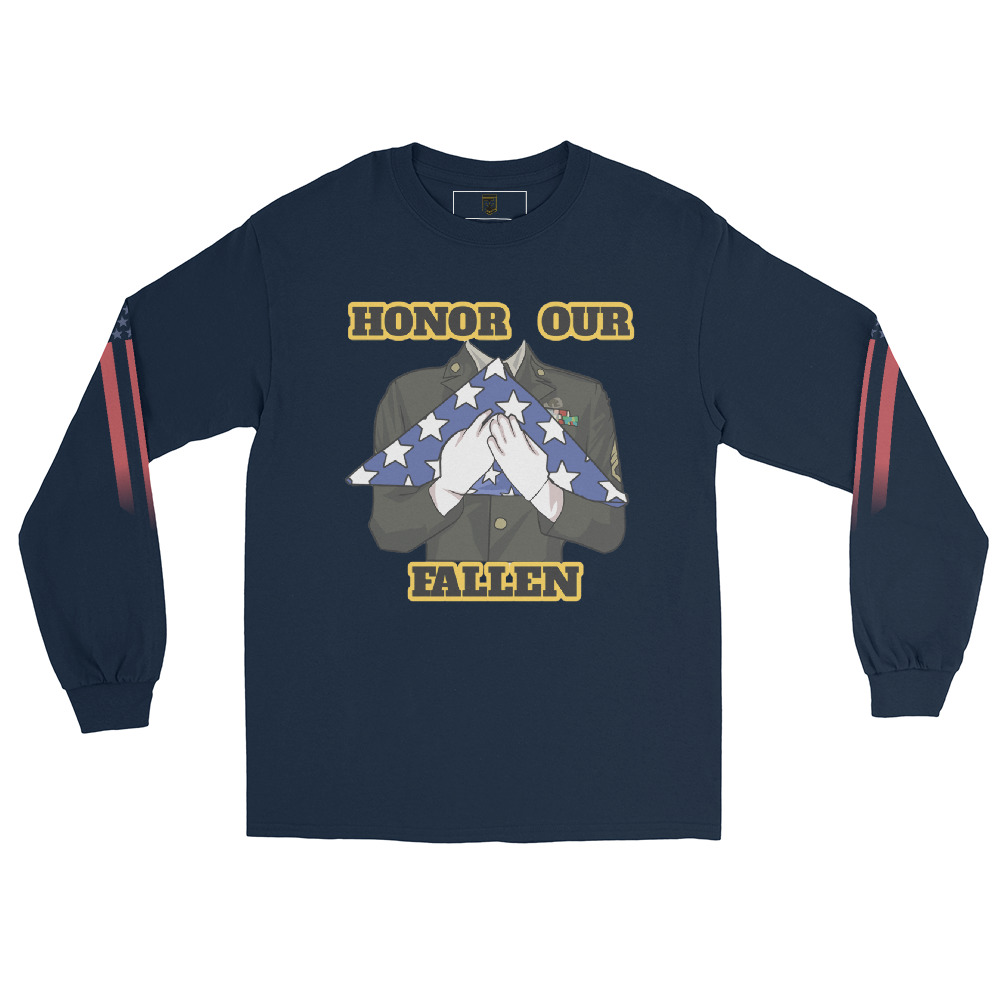 HONOR OUR FALLEN TOO SIKS Long Sleeve Shirt - Image 3