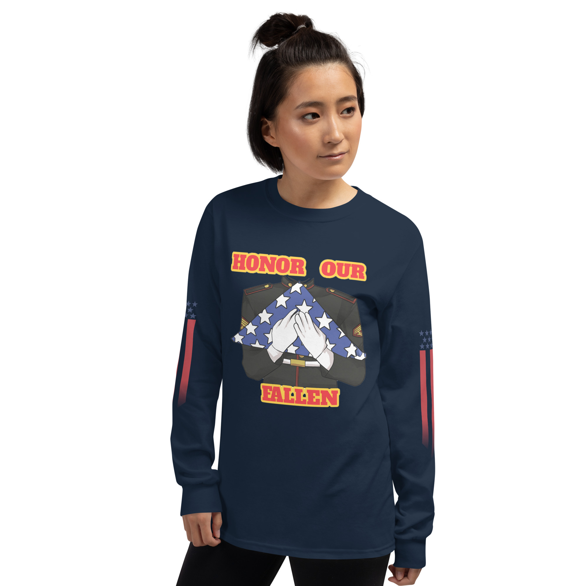 HONOR OUR FALLEN TOO SIKS Long Sleeve Shirt - Image 8