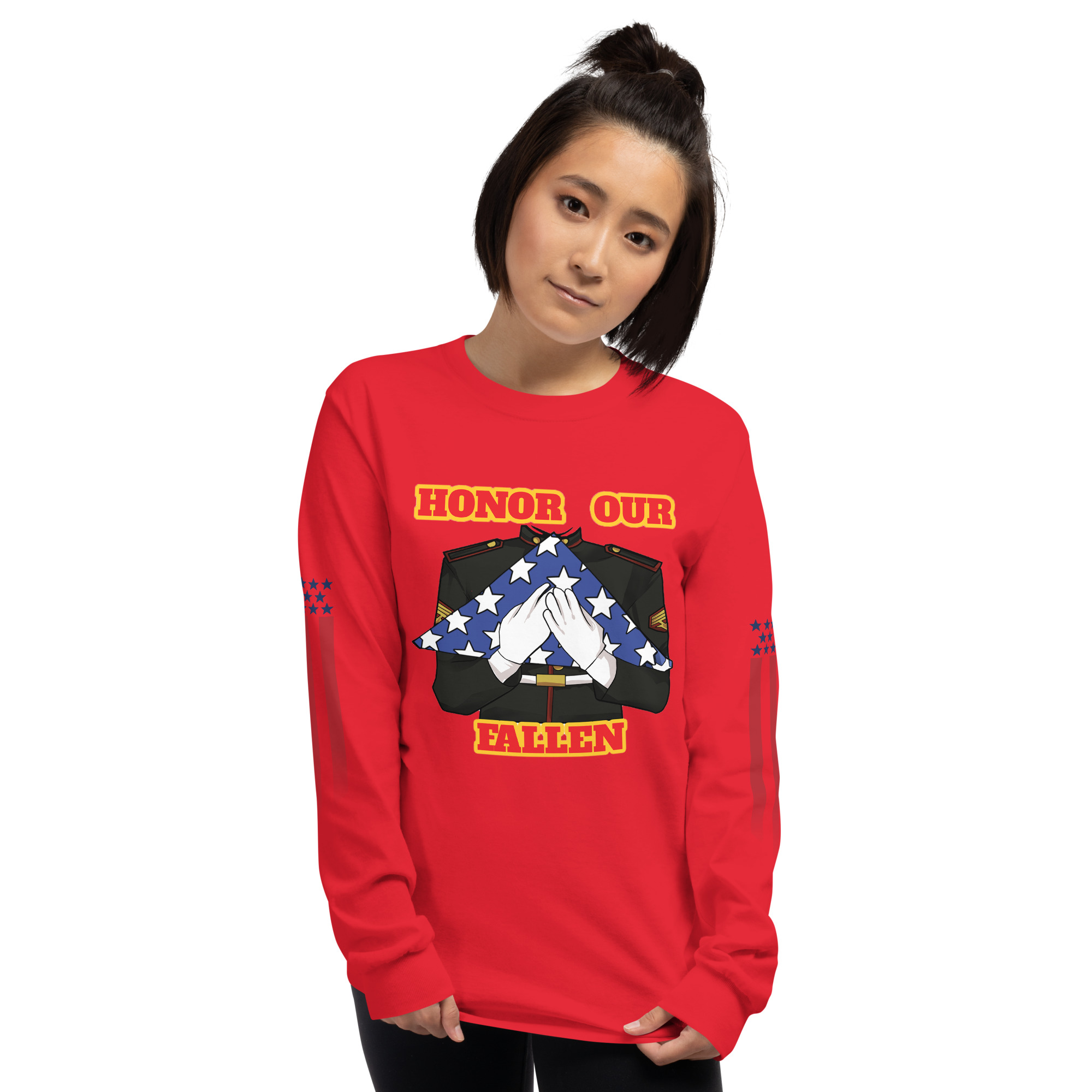 HONOR OUR FALLEN TOO SIKS Long Sleeve Shirt - Image 25