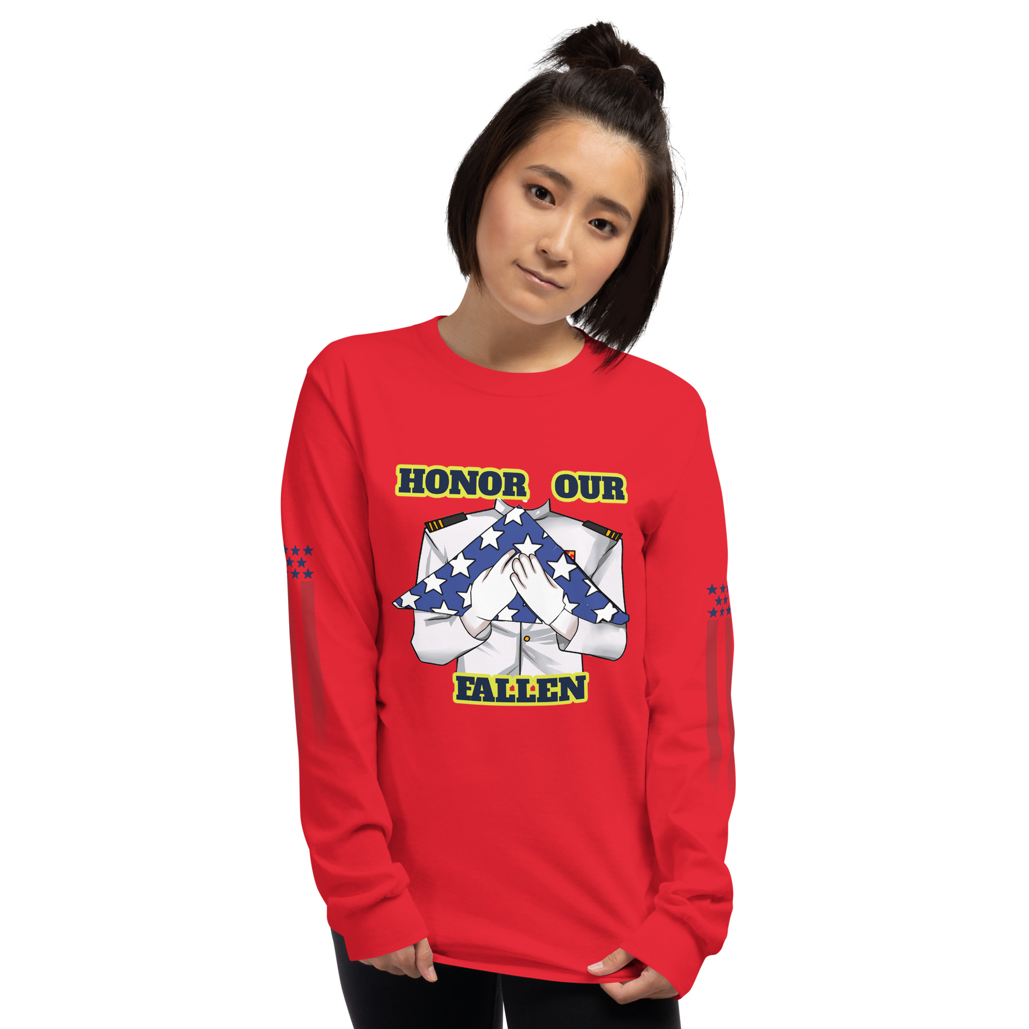 HONOR OUR FALLEN TOO SIKS Long Sleeve Shirt - Image 25