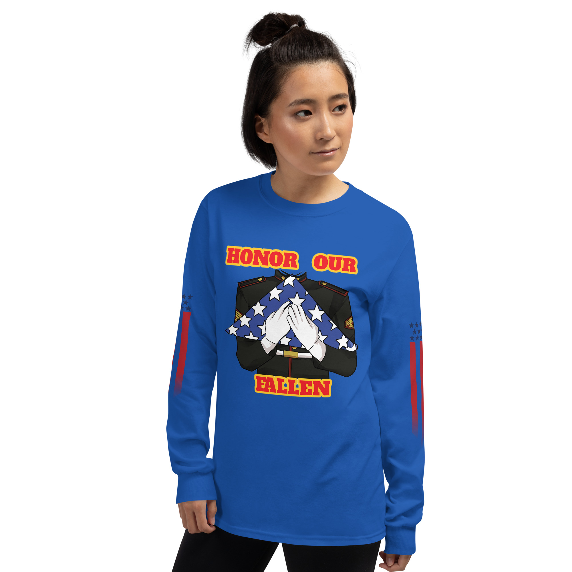 HONOR OUR FALLEN TOO SIKS Long Sleeve Shirt - Image 32
