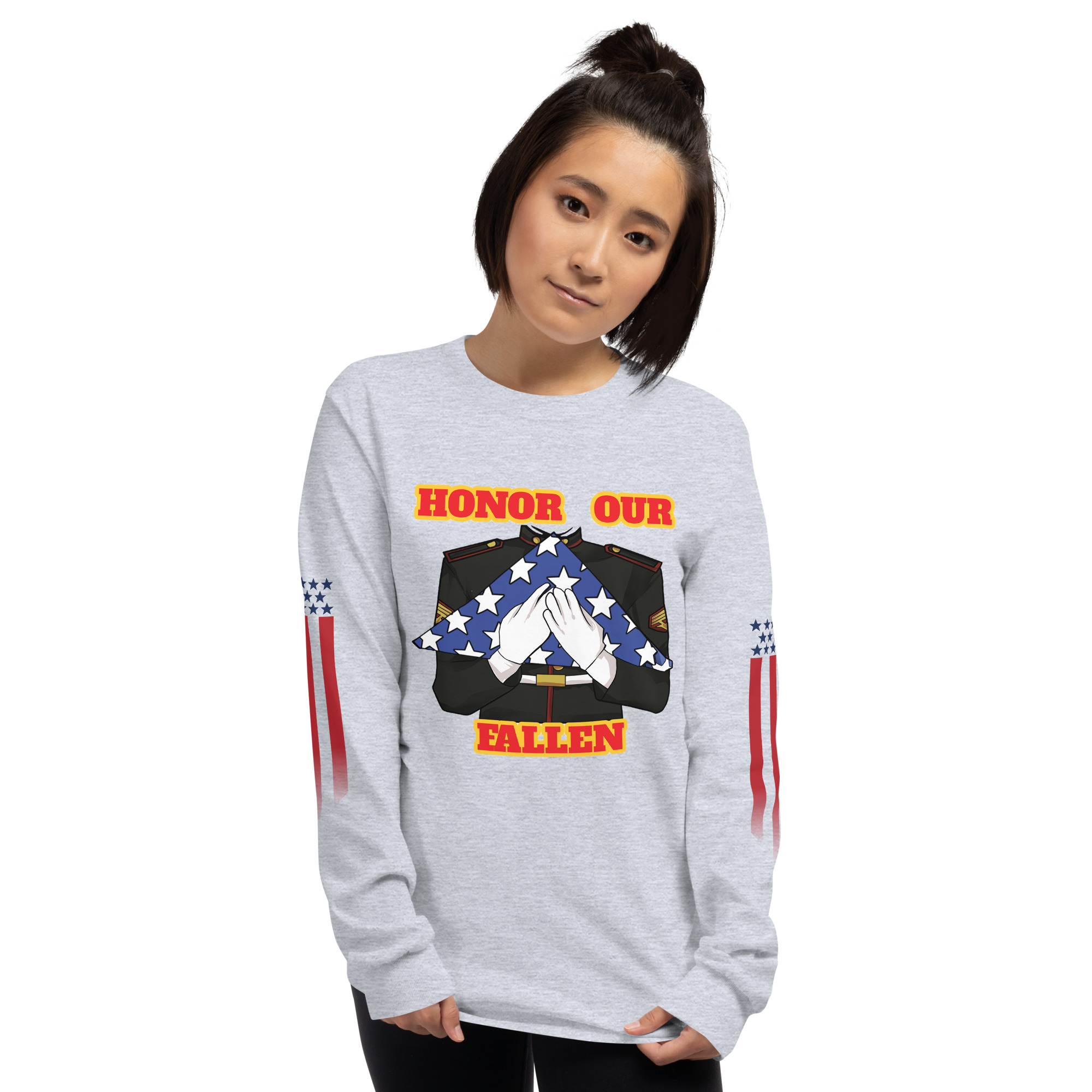 HONOR OUR FALLEN TOO SIKS Long Sleeve Shirt - Image 55