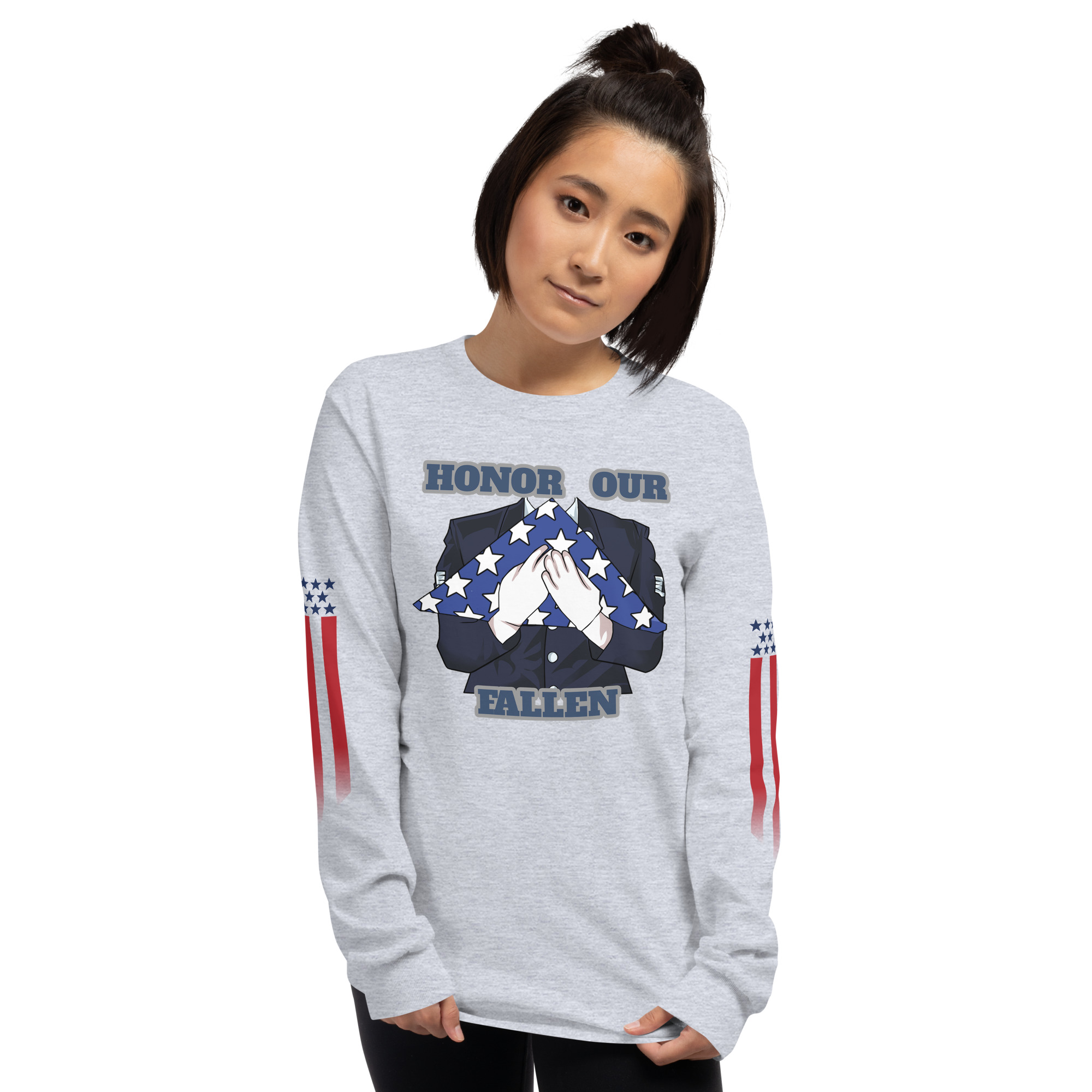 HONOR OUR FALLEN TOO SIKS Long Sleeve Shirt - Image 55