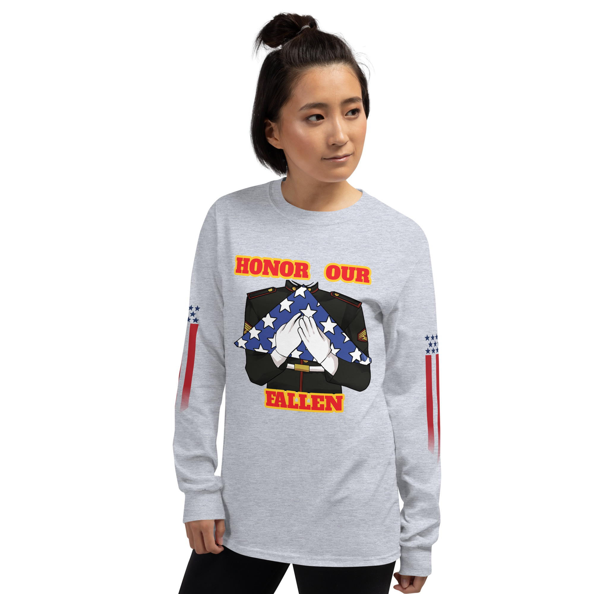 HONOR OUR FALLEN TOO SIKS Long Sleeve Shirt - Image 56