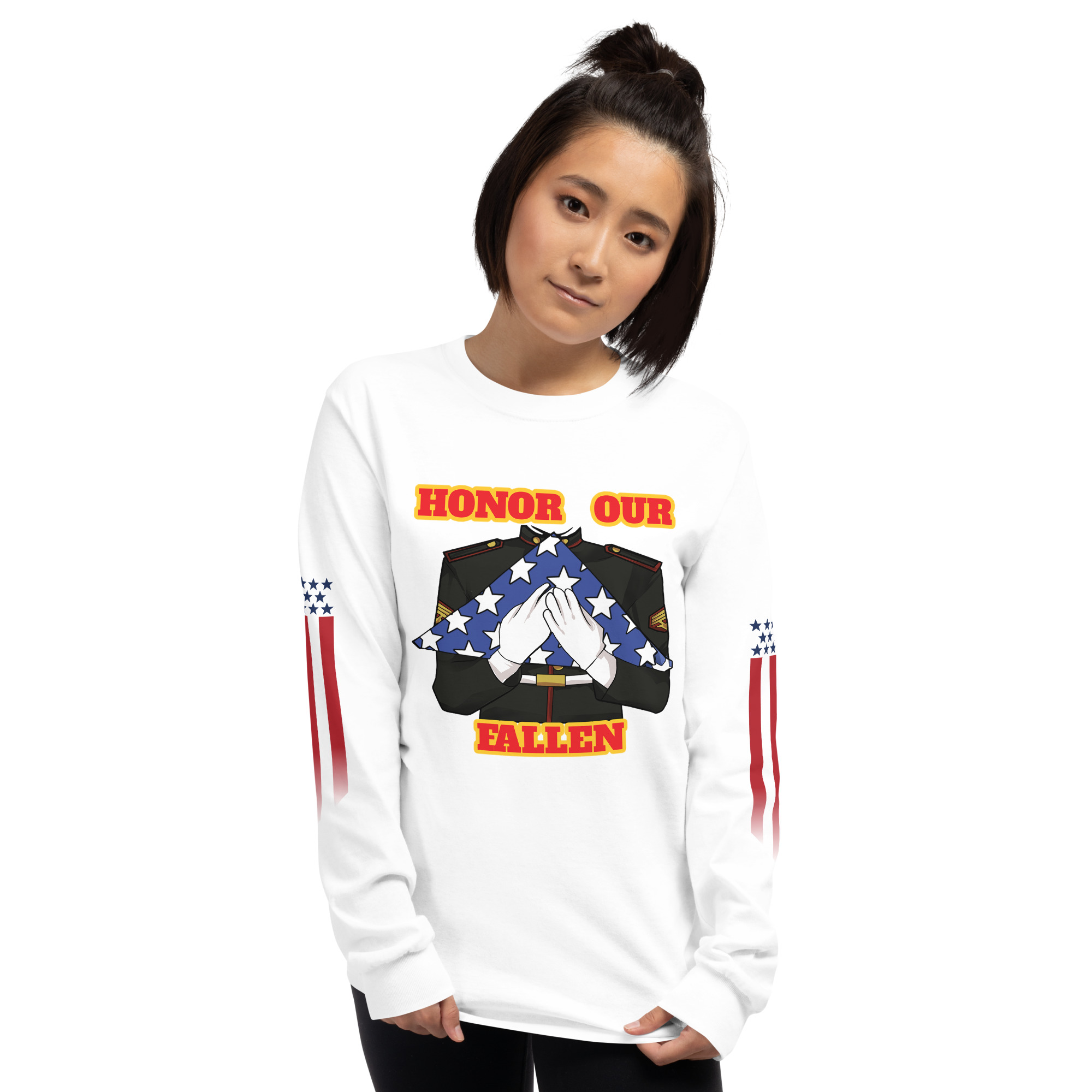 HONOR OUR FALLEN TOO SIKS Long Sleeve Shirt - Image 79