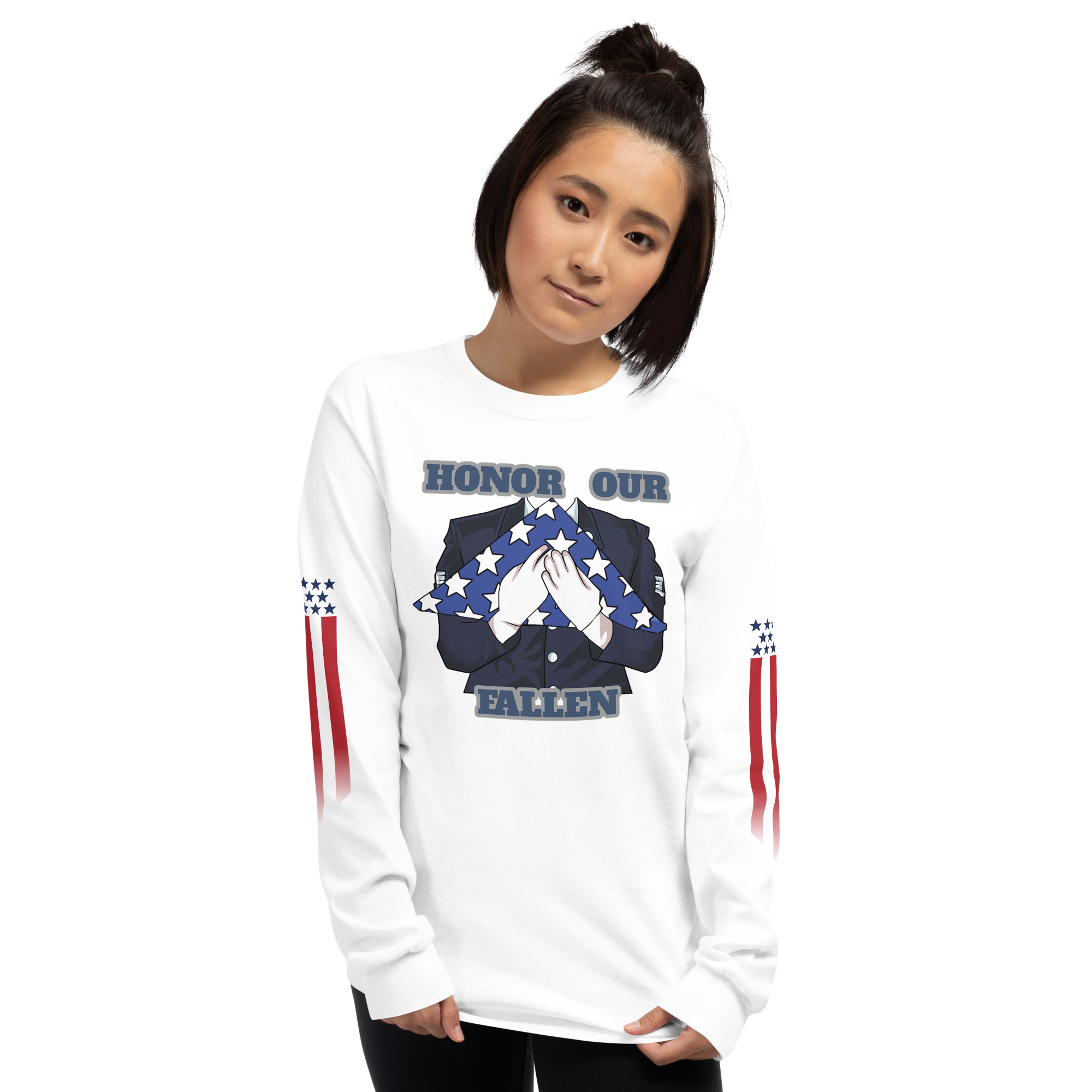 HONOR OUR FALLEN TOO SIKS Long Sleeve Shirt - Image 79