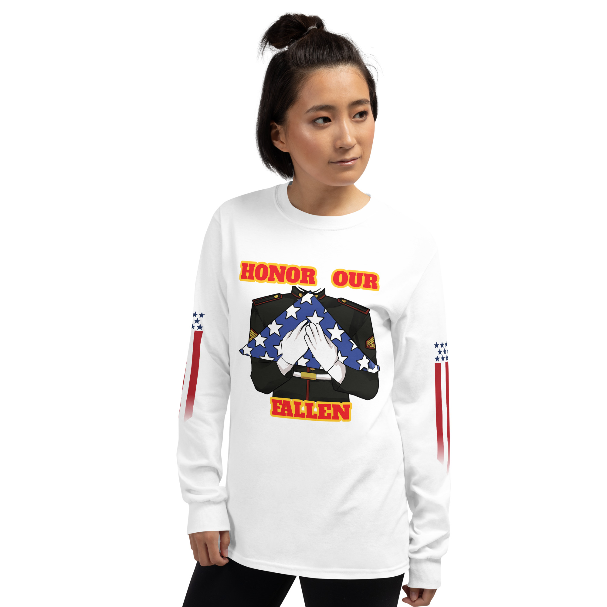 HONOR OUR FALLEN TOO SIKS Long Sleeve Shirt - Image 80