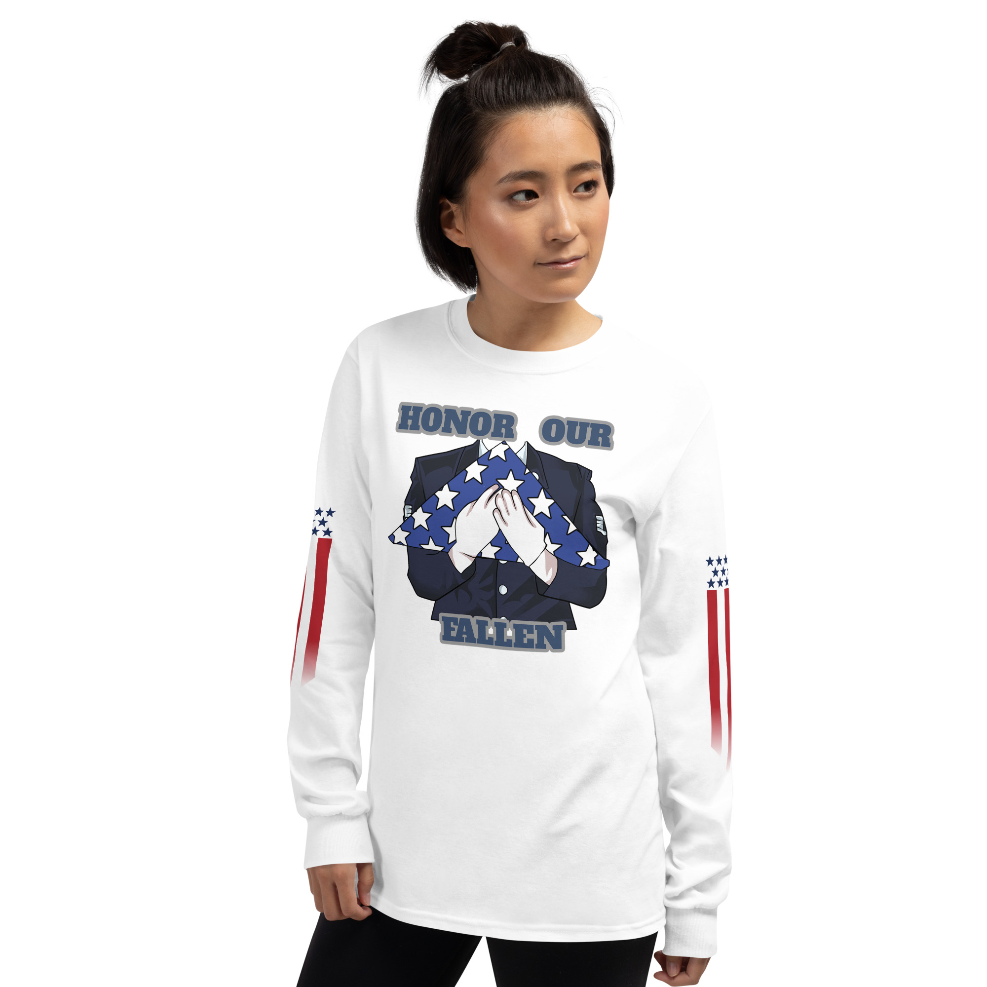 HONOR OUR FALLEN TOO SIKS Long Sleeve Shirt - Image 80