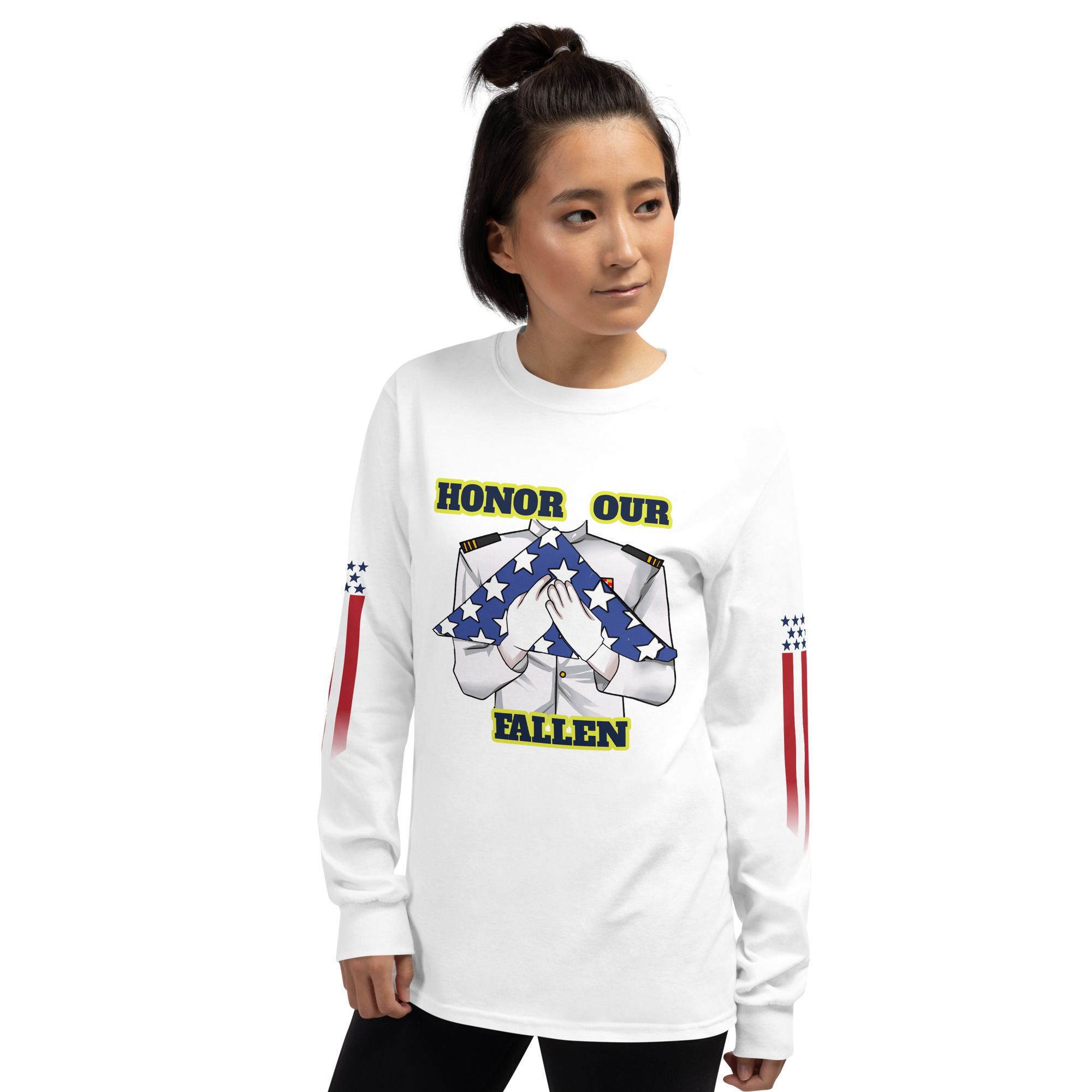 HONOR OUR FALLEN TOO SIKS Long Sleeve Shirt - Image 80