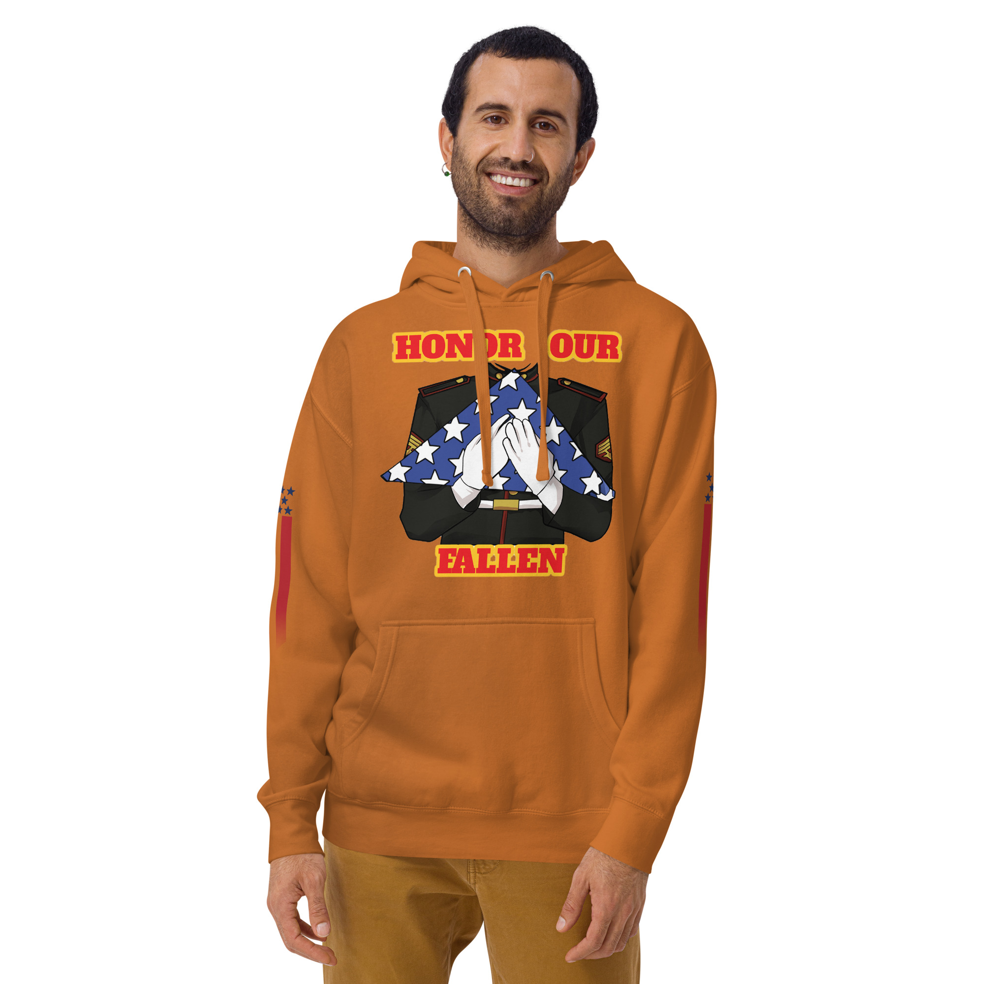 HONOR OUR FALLEN TOO SIKS Unisex Hoodie - Image 37