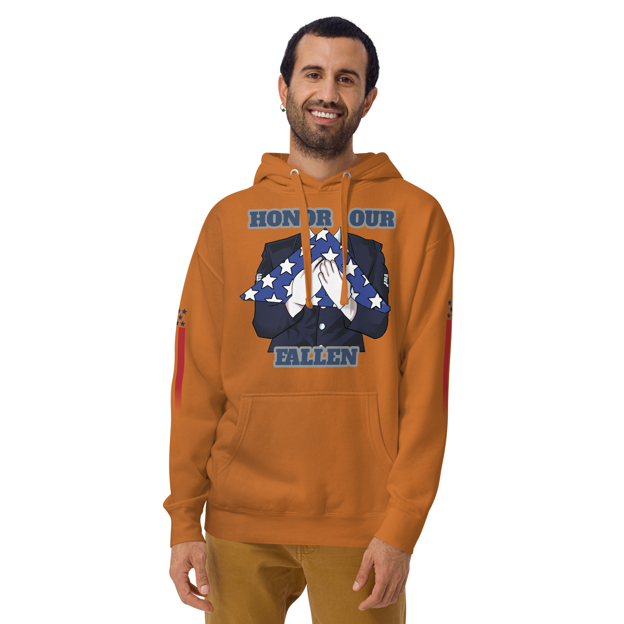 HONOR OUR FALLEN TOO SIKS Unisex Hoodie - Image 37