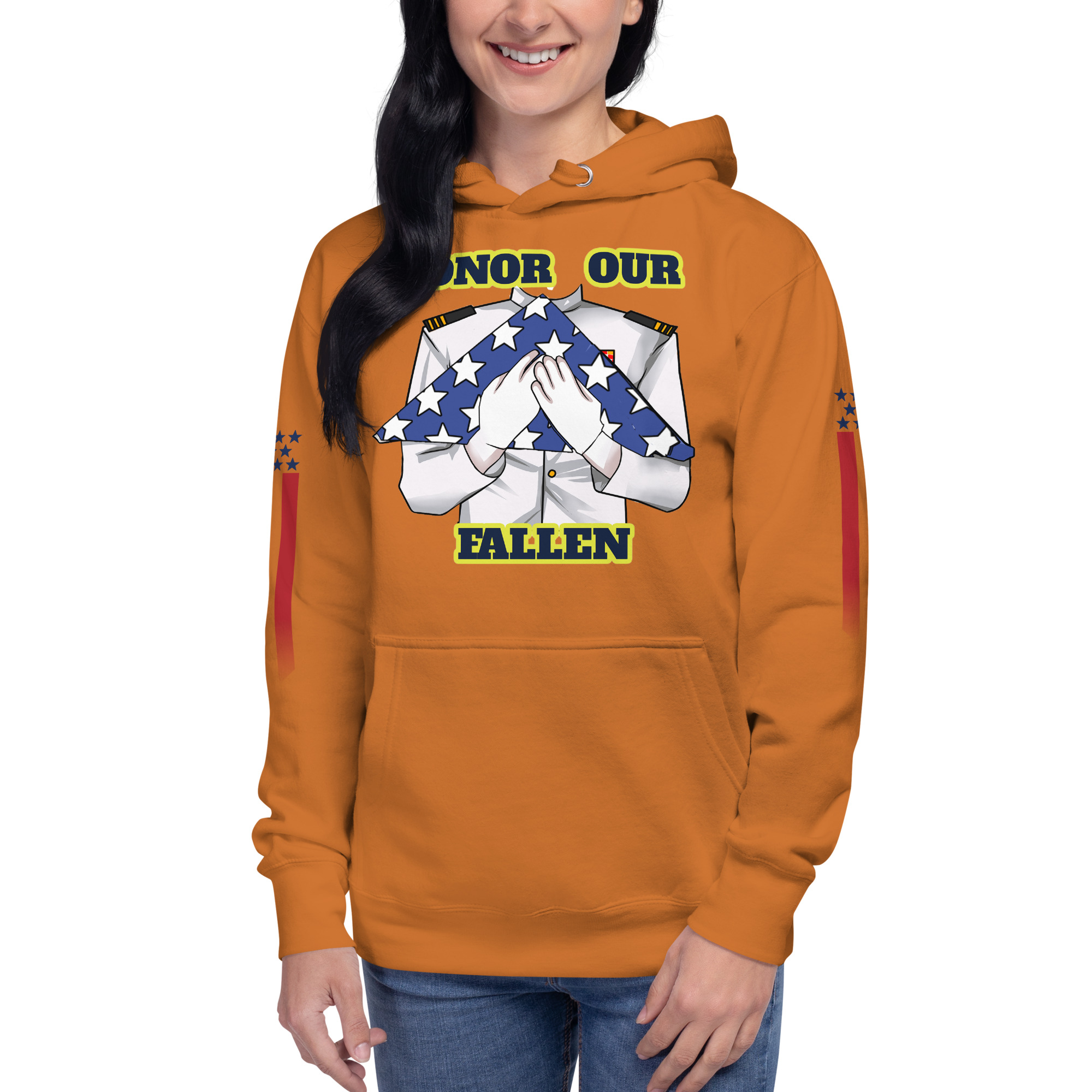 HONOR OUR FALLEN TOO SIKS Unisex Hoodie - Image 55