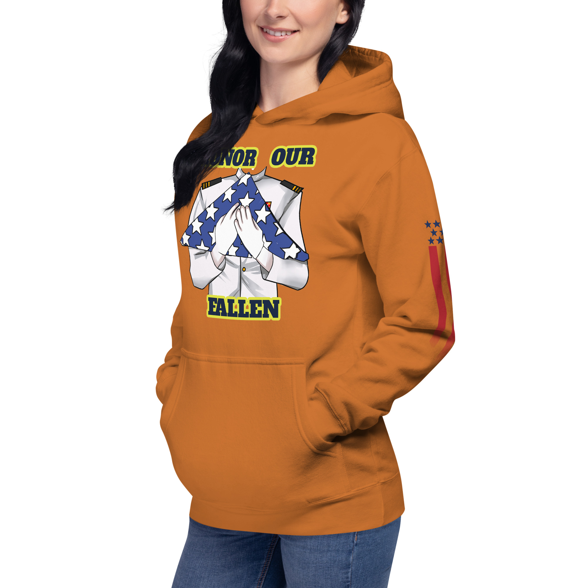 HONOR OUR FALLEN TOO SIKS Unisex Hoodie - Image 57