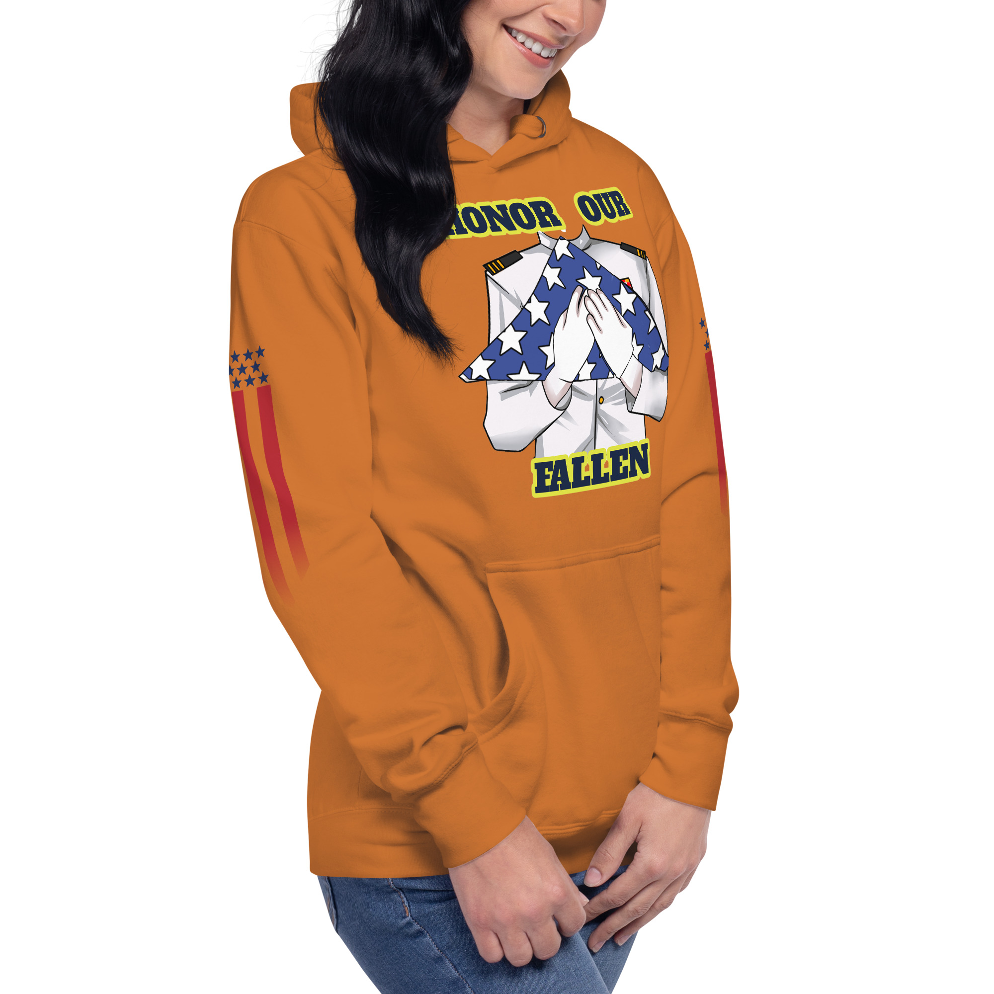 HONOR OUR FALLEN TOO SIKS Unisex Hoodie - Image 59