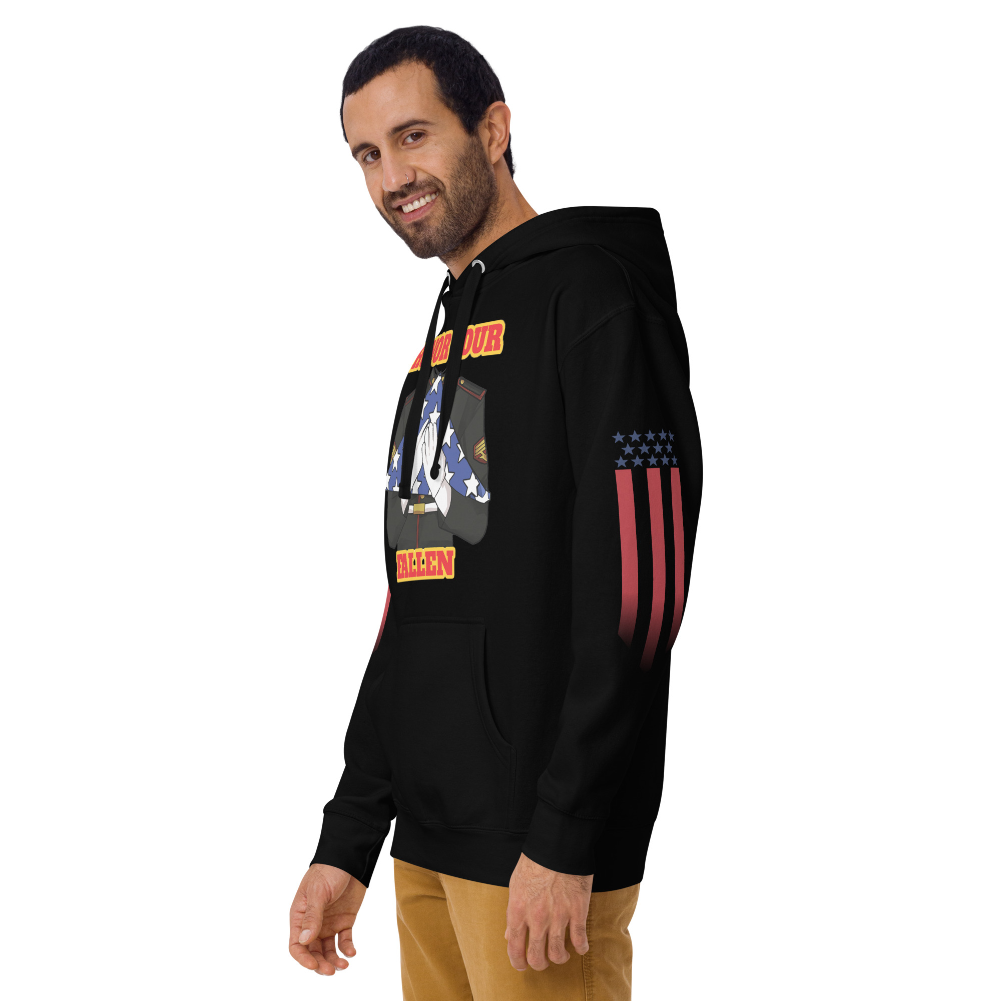 HONOR OUR FALLEN TOO SIKS Unisex Hoodie - Image 3