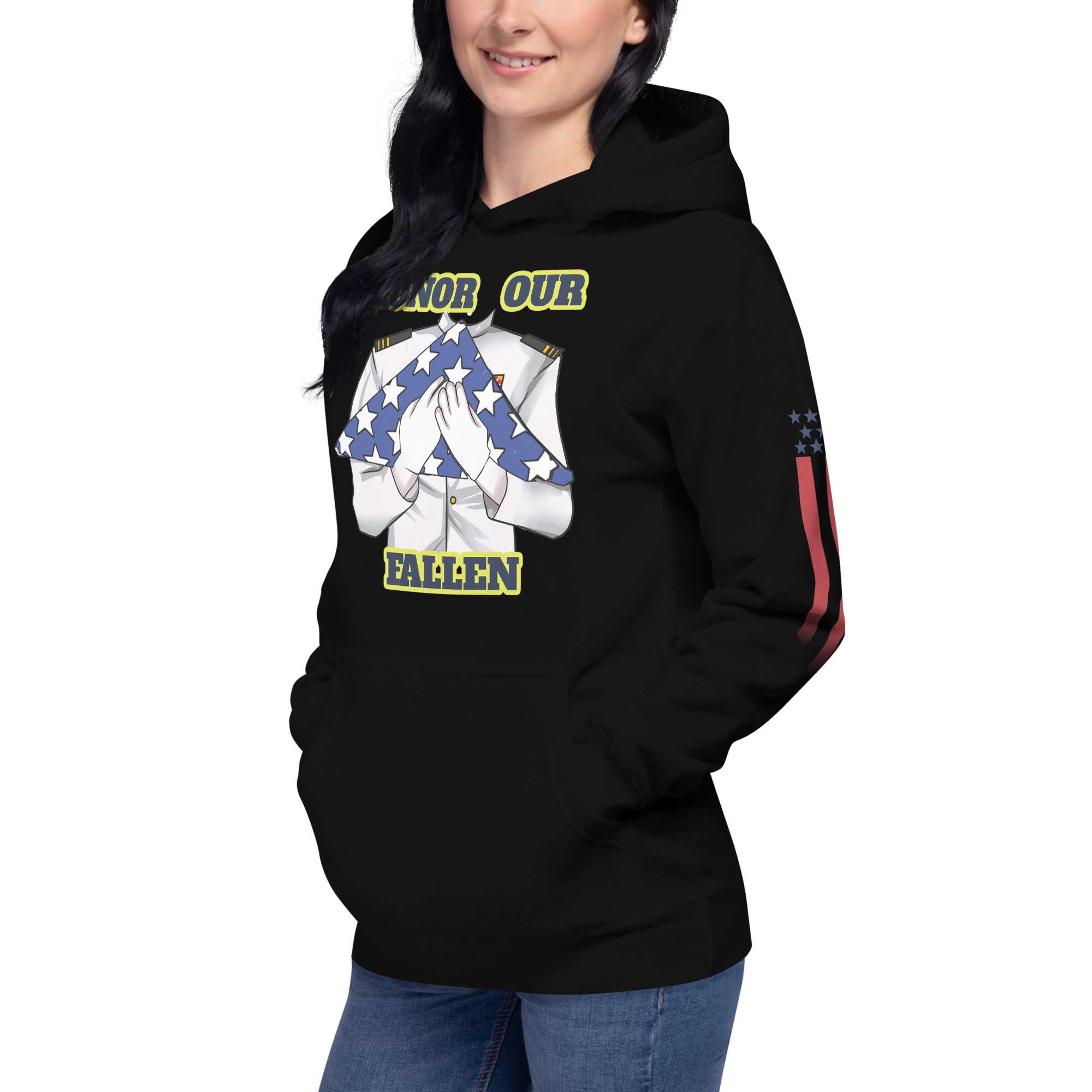 HONOR OUR FALLEN TOO SIKS Unisex Hoodie - Image 4