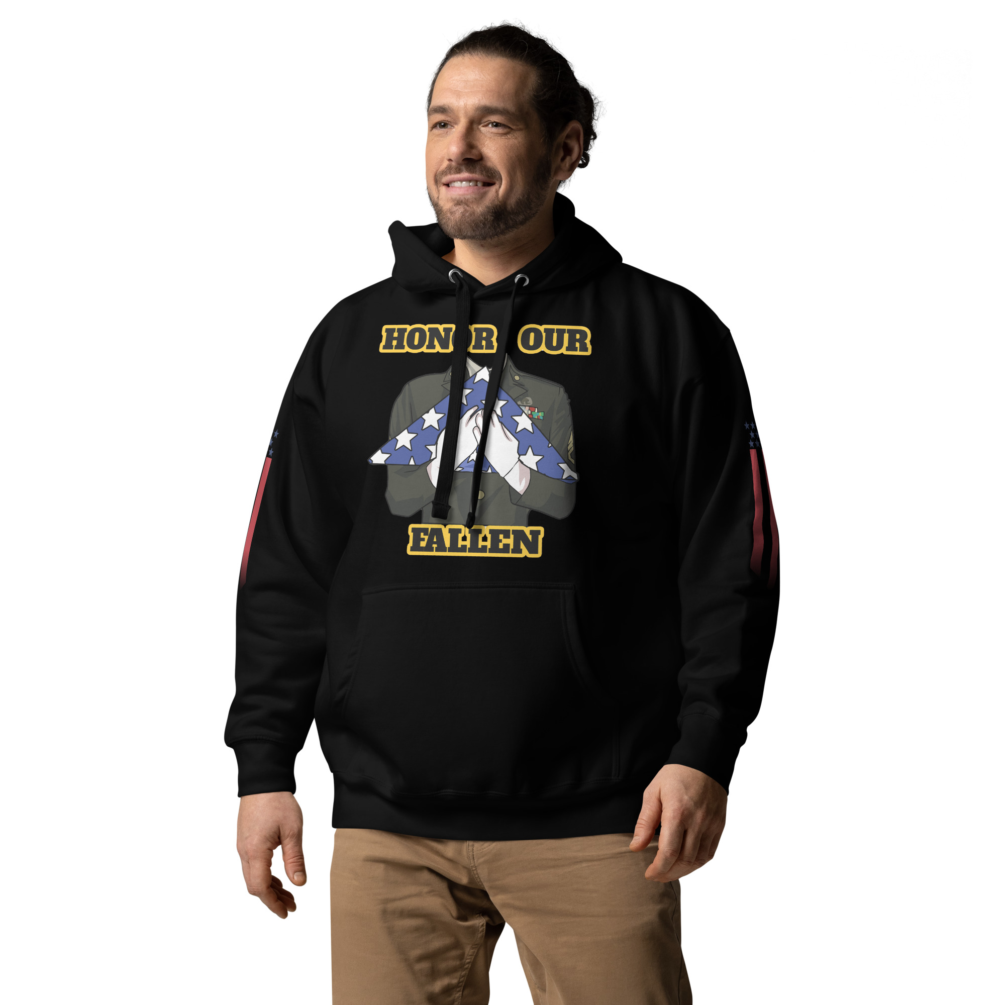 HONOR OUR FALLEN TOO SIKS Unisex Hoodie - Image 2