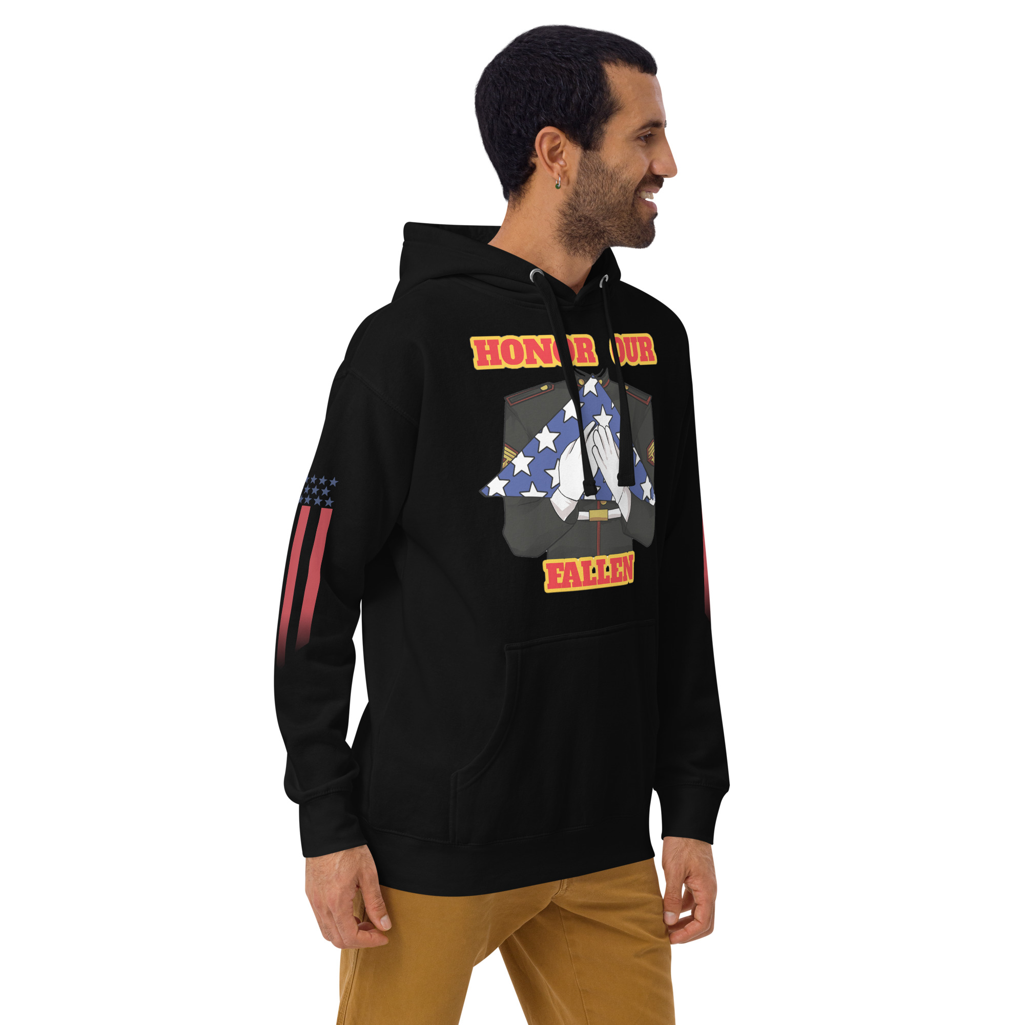 HONOR OUR FALLEN TOO SIKS Unisex Hoodie - Image 4