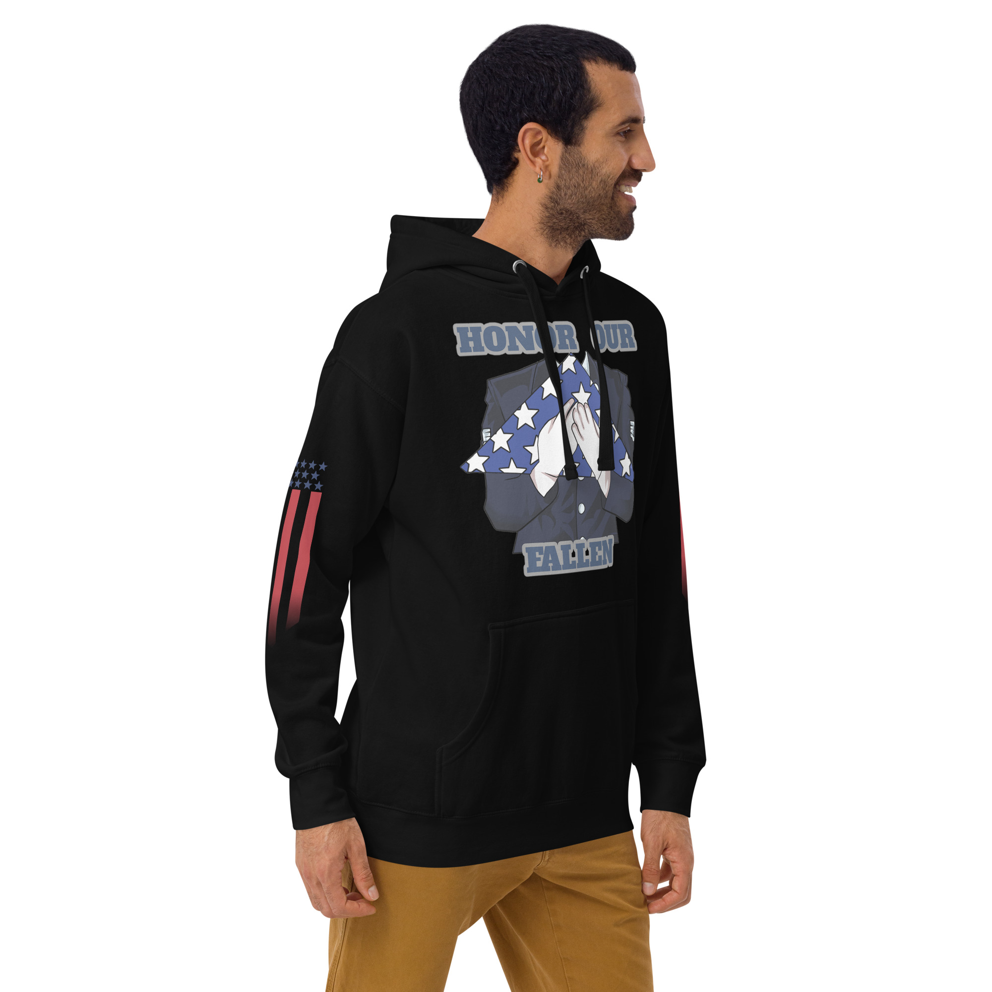 HONOR OUR FALLEN TOO SIKS Unisex Hoodie - Image 4