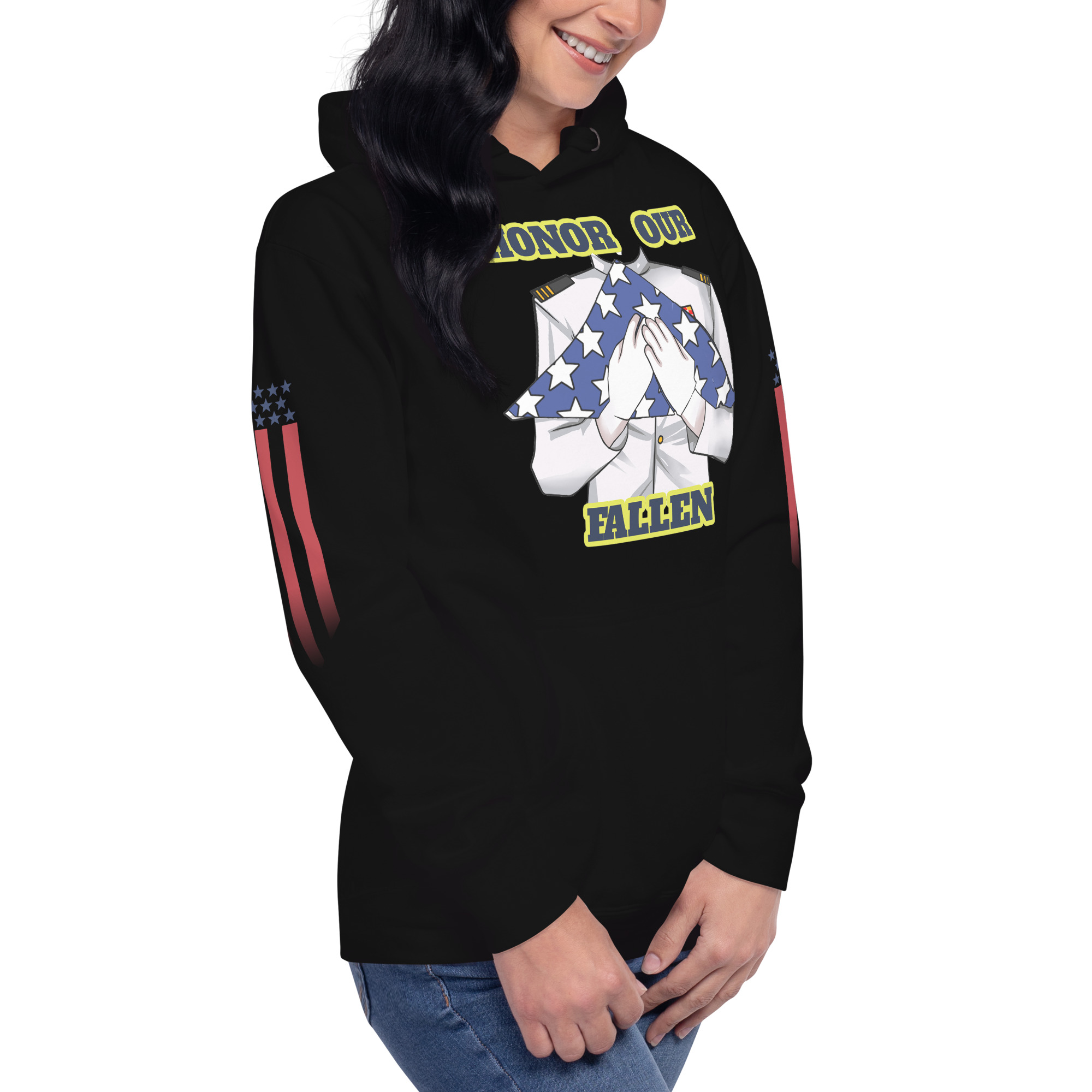 HONOR OUR FALLEN TOO SIKS Unisex Hoodie - Image 6