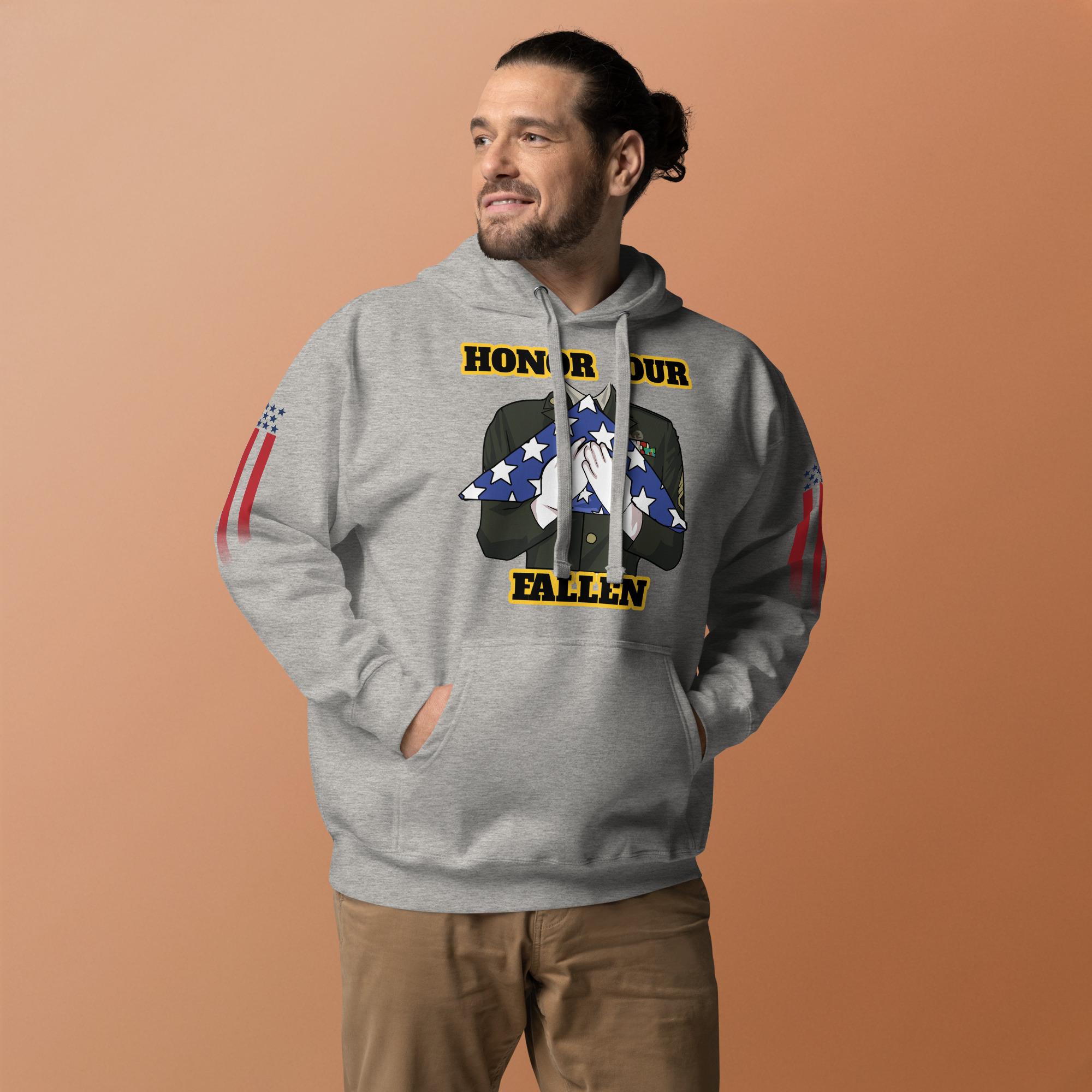 HONOR OUR FALLEN TOO SIKS Unisex Hoodie - Image 45