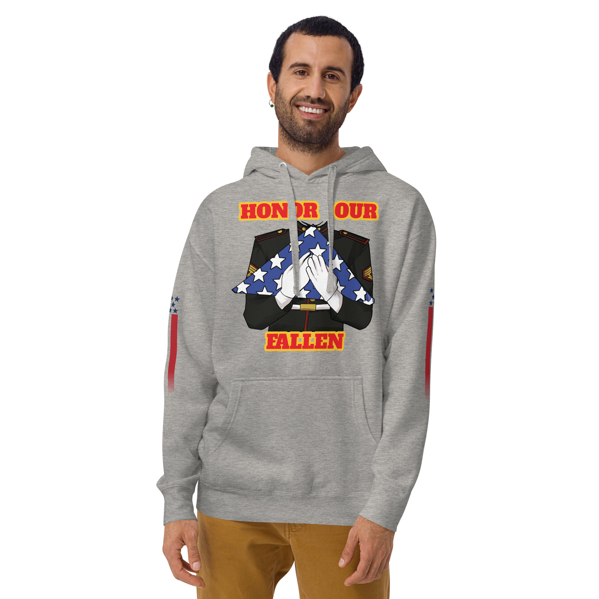 HONOR OUR FALLEN TOO SIKS Unisex Hoodie - Image 57