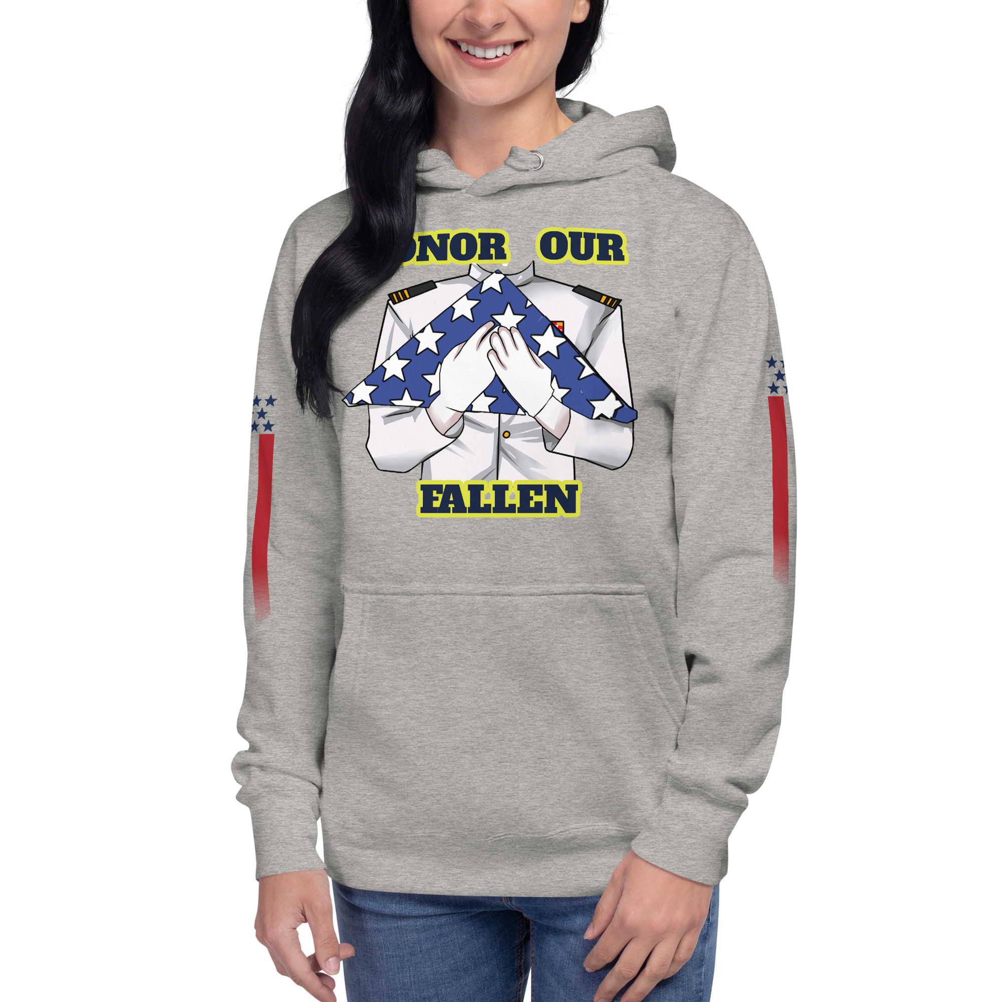 HONOR OUR FALLEN TOO SIKS Unisex Hoodie - Image 85