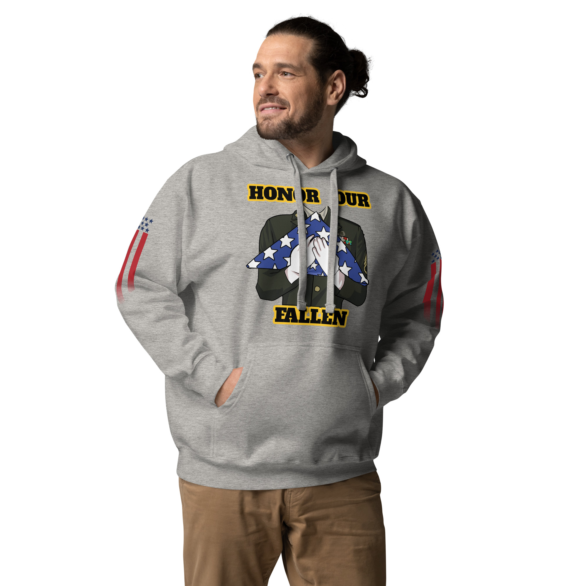 HONOR OUR FALLEN TOO SIKS Unisex Hoodie - Image 43