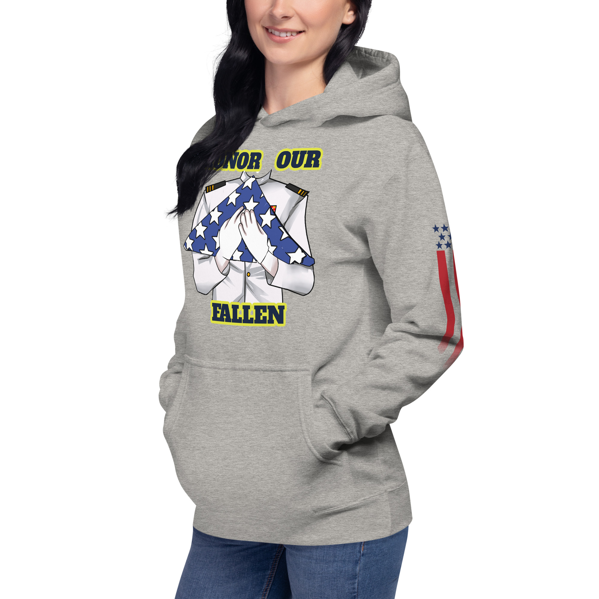 HONOR OUR FALLEN TOO SIKS Unisex Hoodie - Image 88