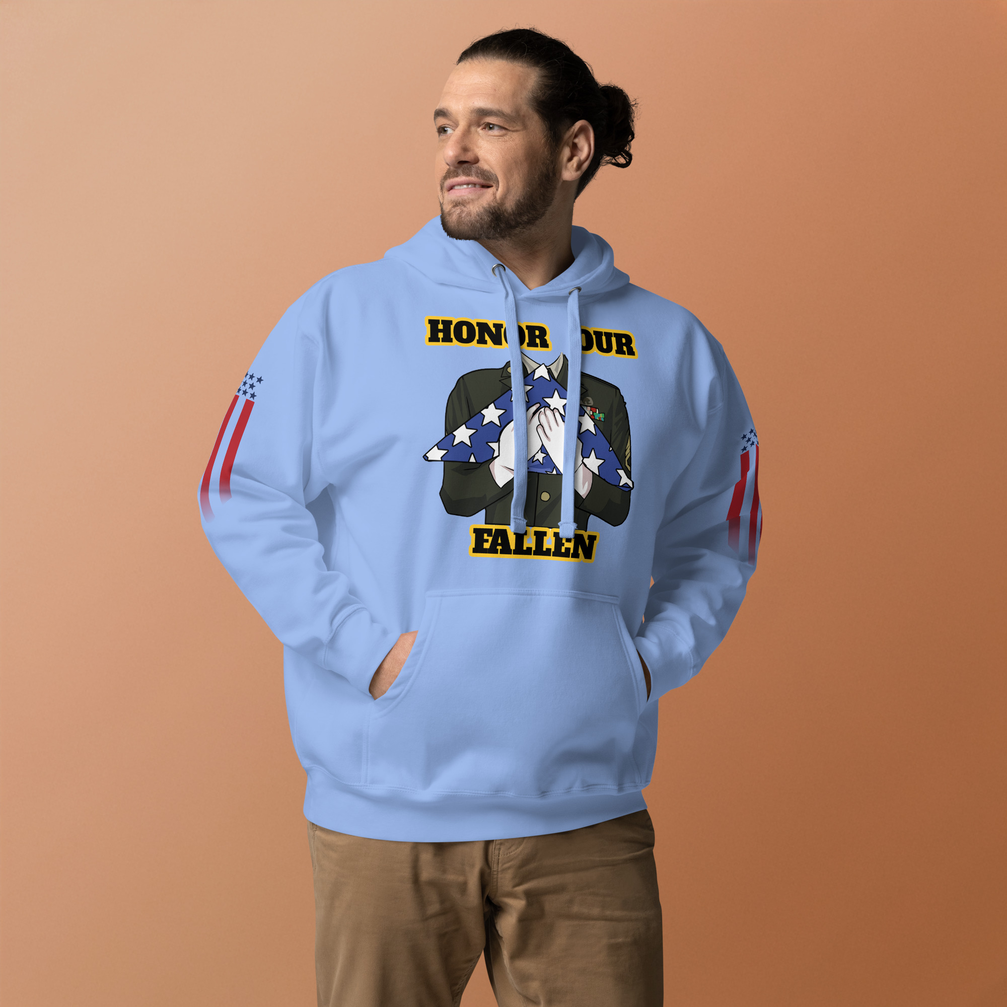 HONOR OUR FALLEN TOO SIKS Unisex Hoodie - Image 42