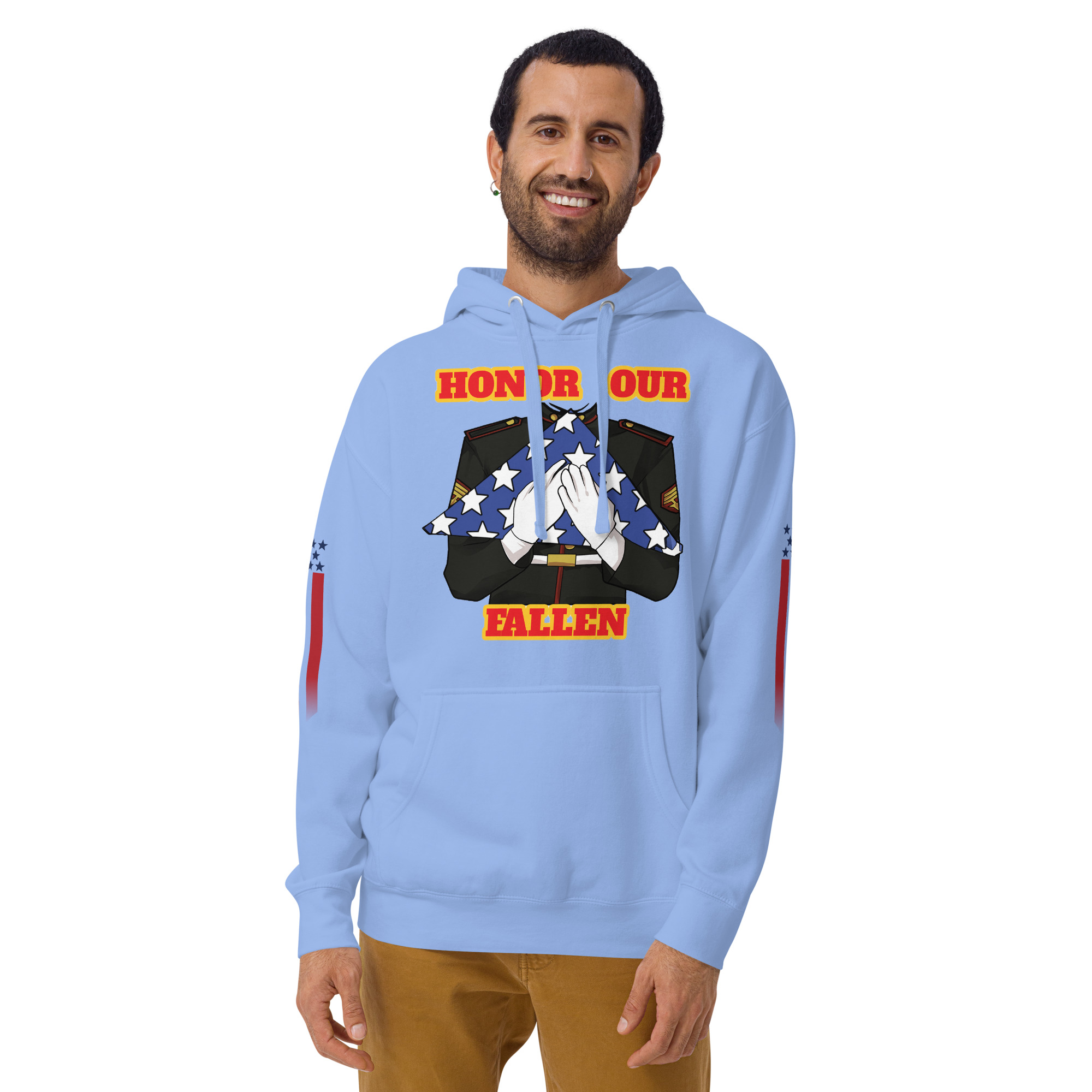 HONOR OUR FALLEN TOO SIKS Unisex Hoodie - Image 53