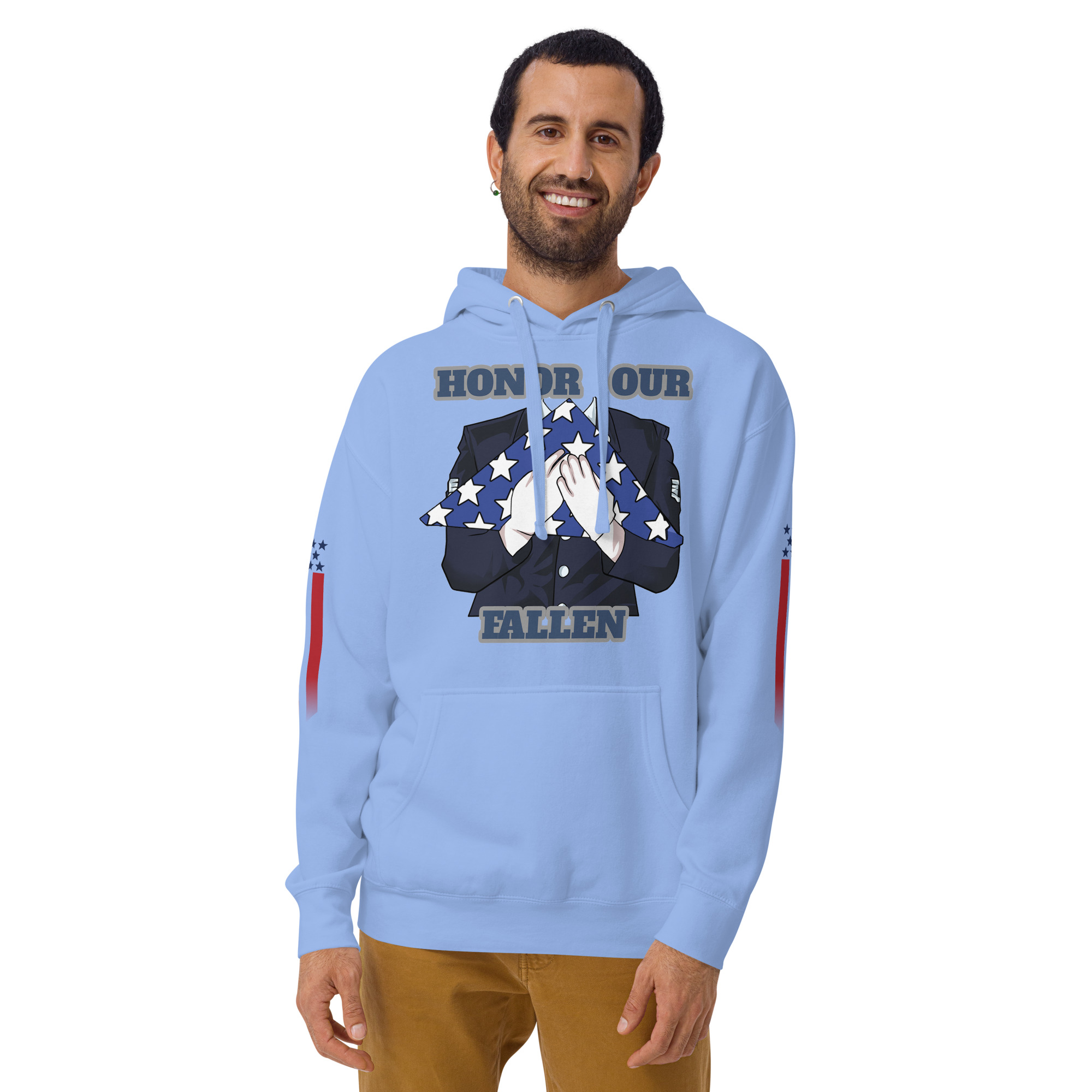 HONOR OUR FALLEN TOO SIKS Unisex Hoodie - Image 53