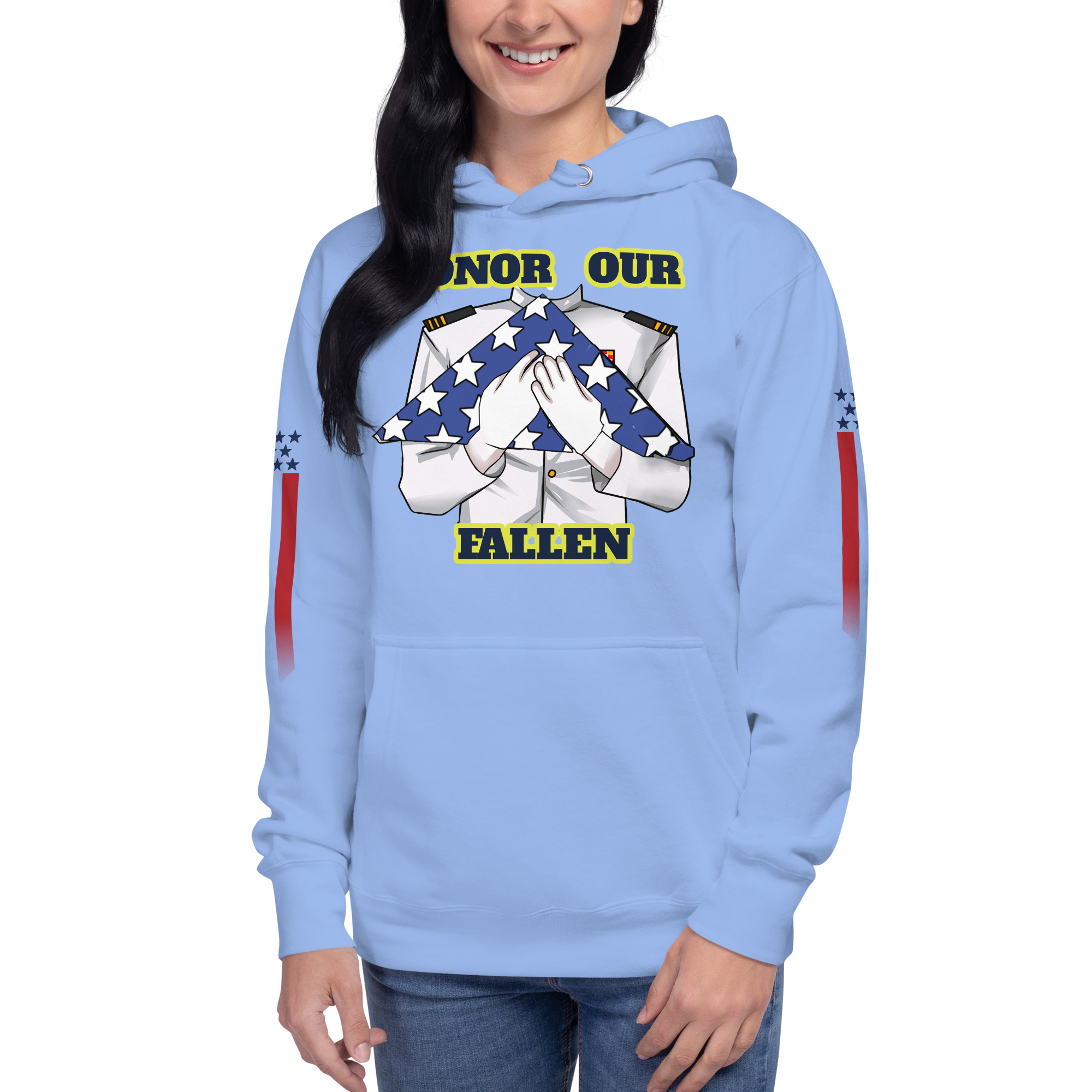 HONOR OUR FALLEN TOO SIKS Unisex Hoodie - Image 79