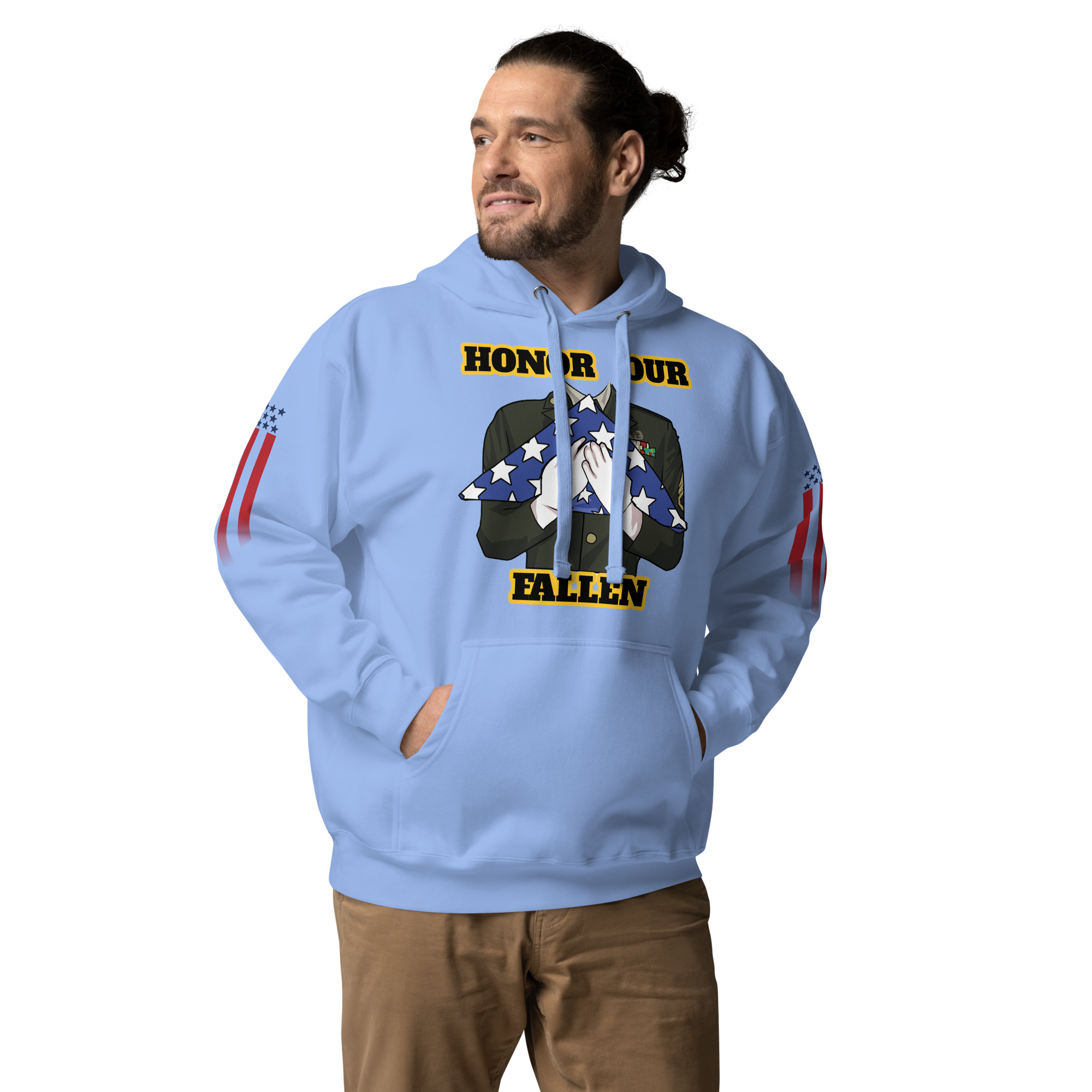 HONOR OUR FALLEN TOO SIKS Unisex Hoodie - Image 40