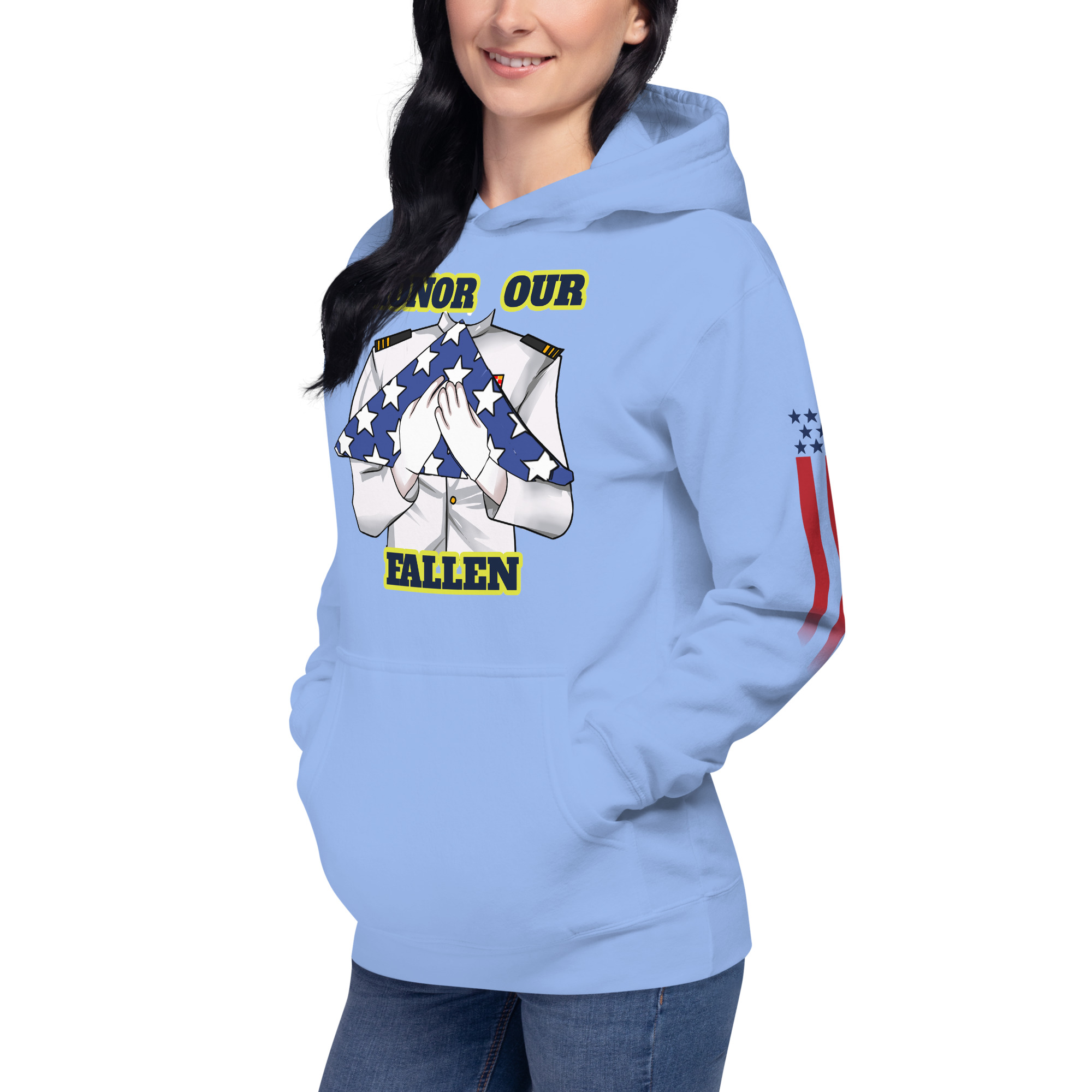 HONOR OUR FALLEN TOO SIKS Unisex Hoodie - Image 82
