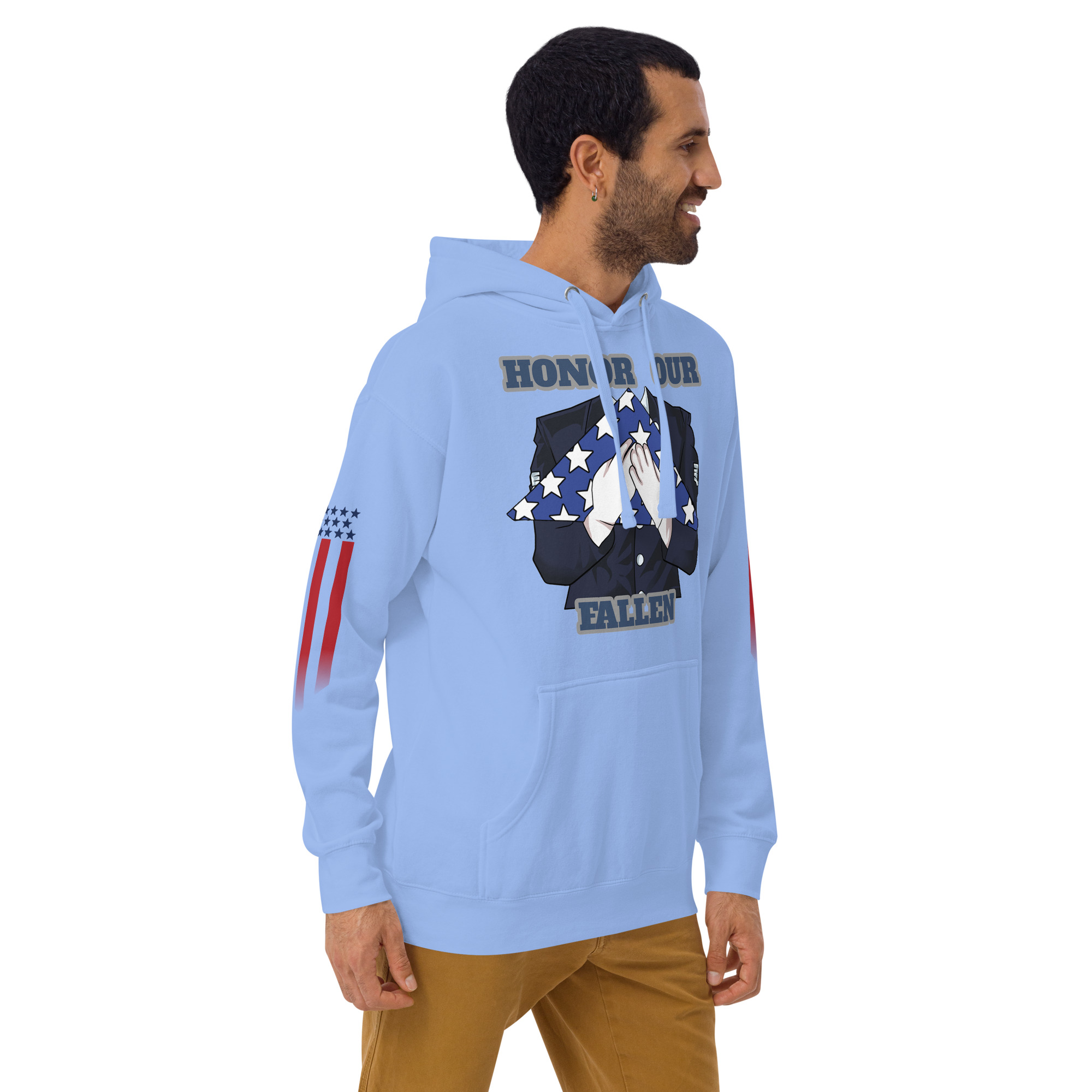 HONOR OUR FALLEN TOO SIKS Unisex Hoodie - Image 56